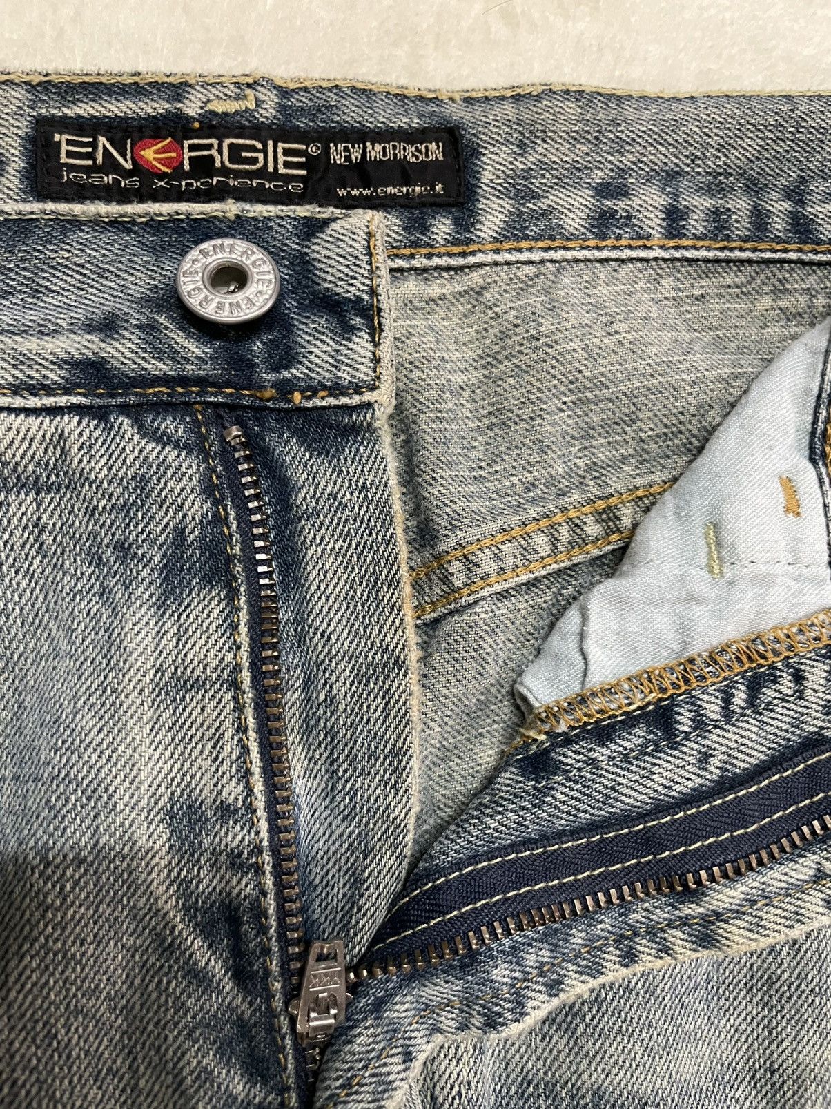 Energie Vintage Energie Japanese Brand Boot Cut Faded Denim Jeans Size US 30 / EU 46 - 6 Thumbnail