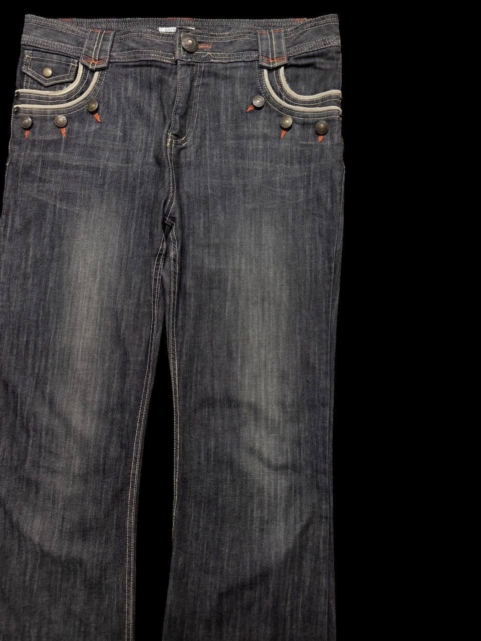 GOSTAR DE FUGA FLARE Vintage Lacoupe Pour Remme Japan Designer Mudwash Jean Size US 34 / EU 50 - 5 Thumbnail