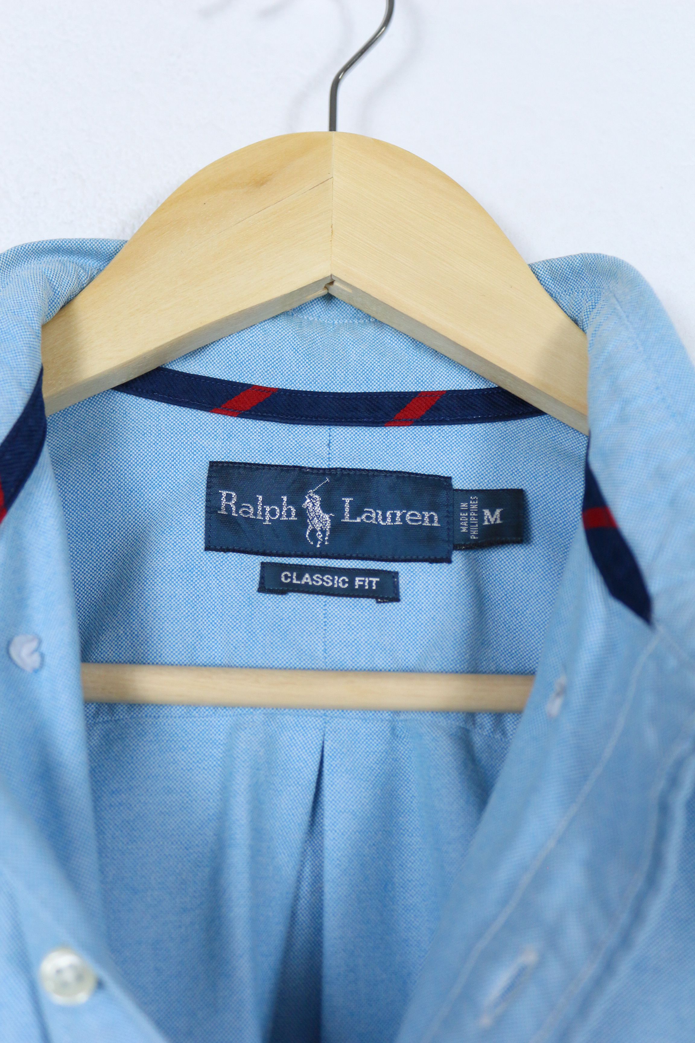 Polo Ralph Lauren × Ralph Lauren Polo Ralph Lauren Pony Logo Blue Oxford Shirt Preppy NZ Size US M / EU 48-50 / 2 - 4 Thumbnail