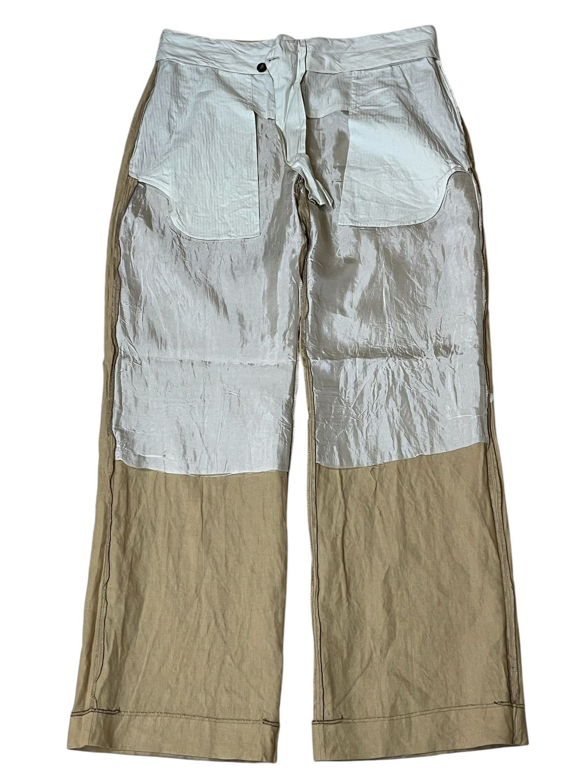 Michael Kors CASUAL🔥MICHAEL KORS BAGGY LINEN CASUAL PANTS Size US 33 - 3 Thumbnail