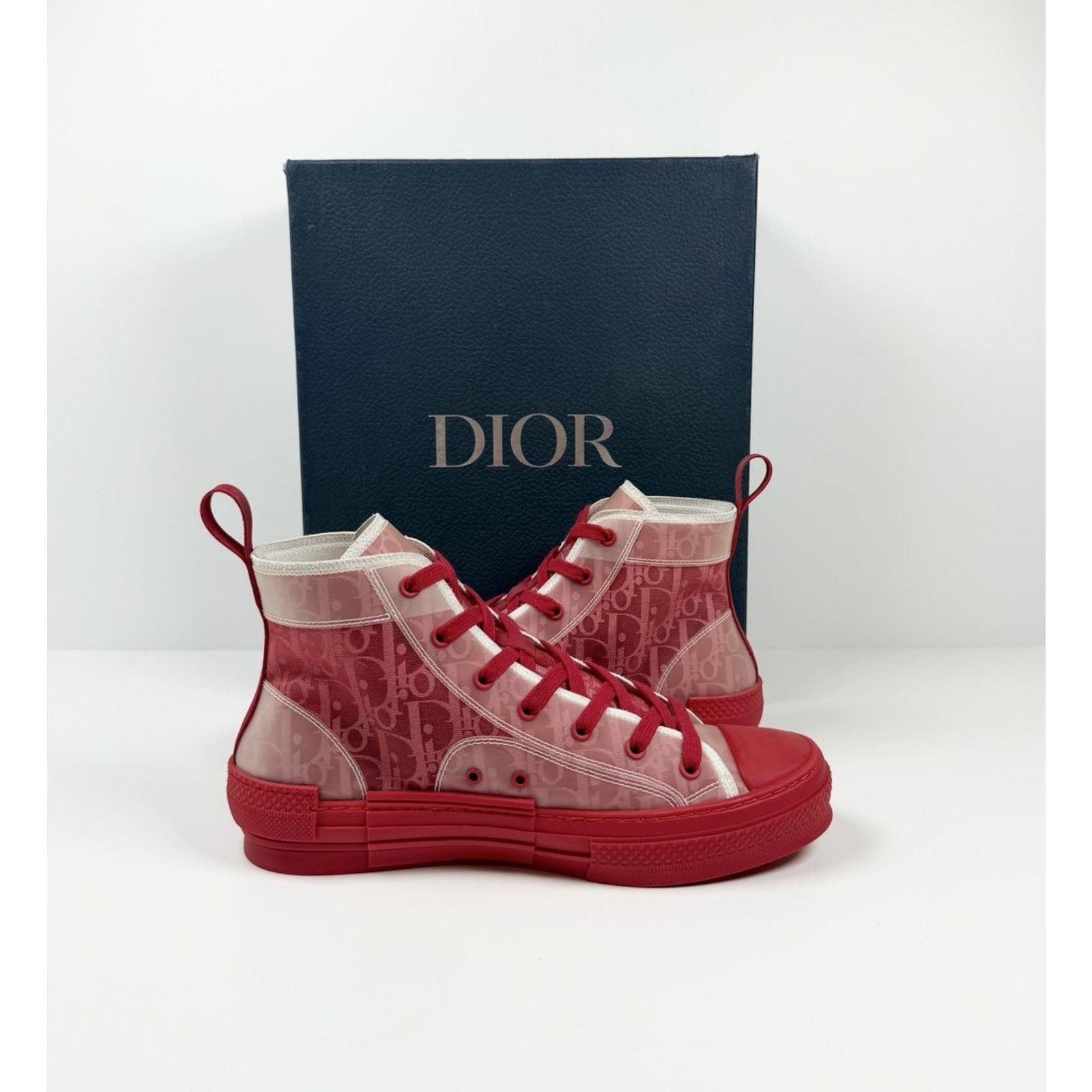 Dior Size 41EU/8US - Dior B23 High Dior Oblique Red WORN 1X! Size US 8 / EU 41 - 5 Thumbnail