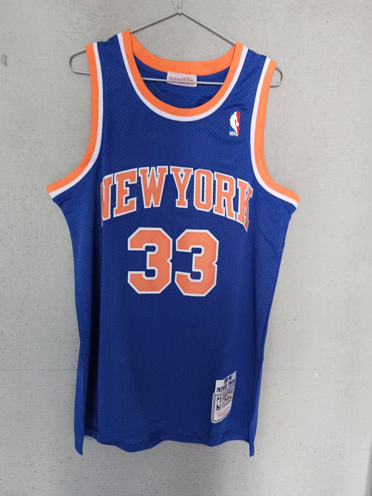 NBA New York Knicks #33 Patrick Ewing Jersey Blue Size US M / EU 48-50 / 2 - 2 Thumbnail
