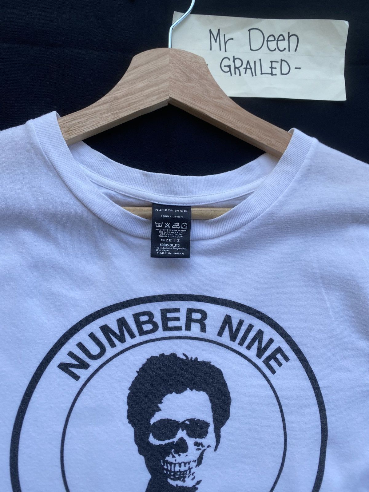Number (N)ine Rare Number Nine Foreign Man Tshirt Size US M / EU 48-50 / 2 - 12 Thumbnail