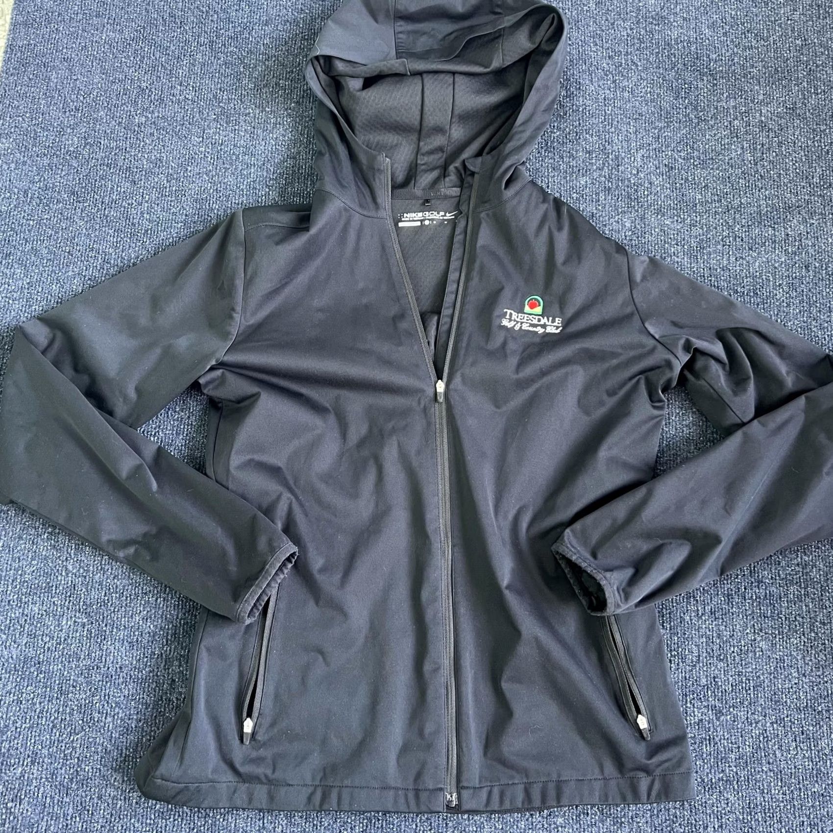 Nike Nike Golf Windbreaker Jacket Mens M Black Hooded Full Zip Softshell Size US M / EU 48-50 / 2 - 2 Thumbnail