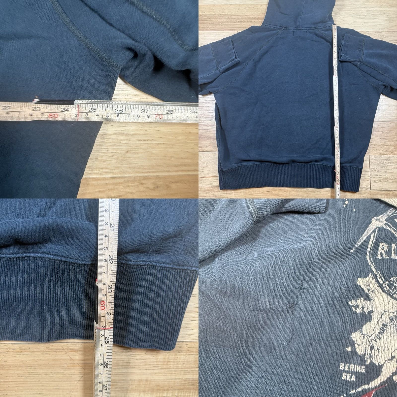 Polo Ralph Lauren VINTAGE Polo Ralph Lauren Hoodie Mens XL Black Gold Mining Klondike RLPC Size US XL / EU 56 / 4 - 8 Thumbnail