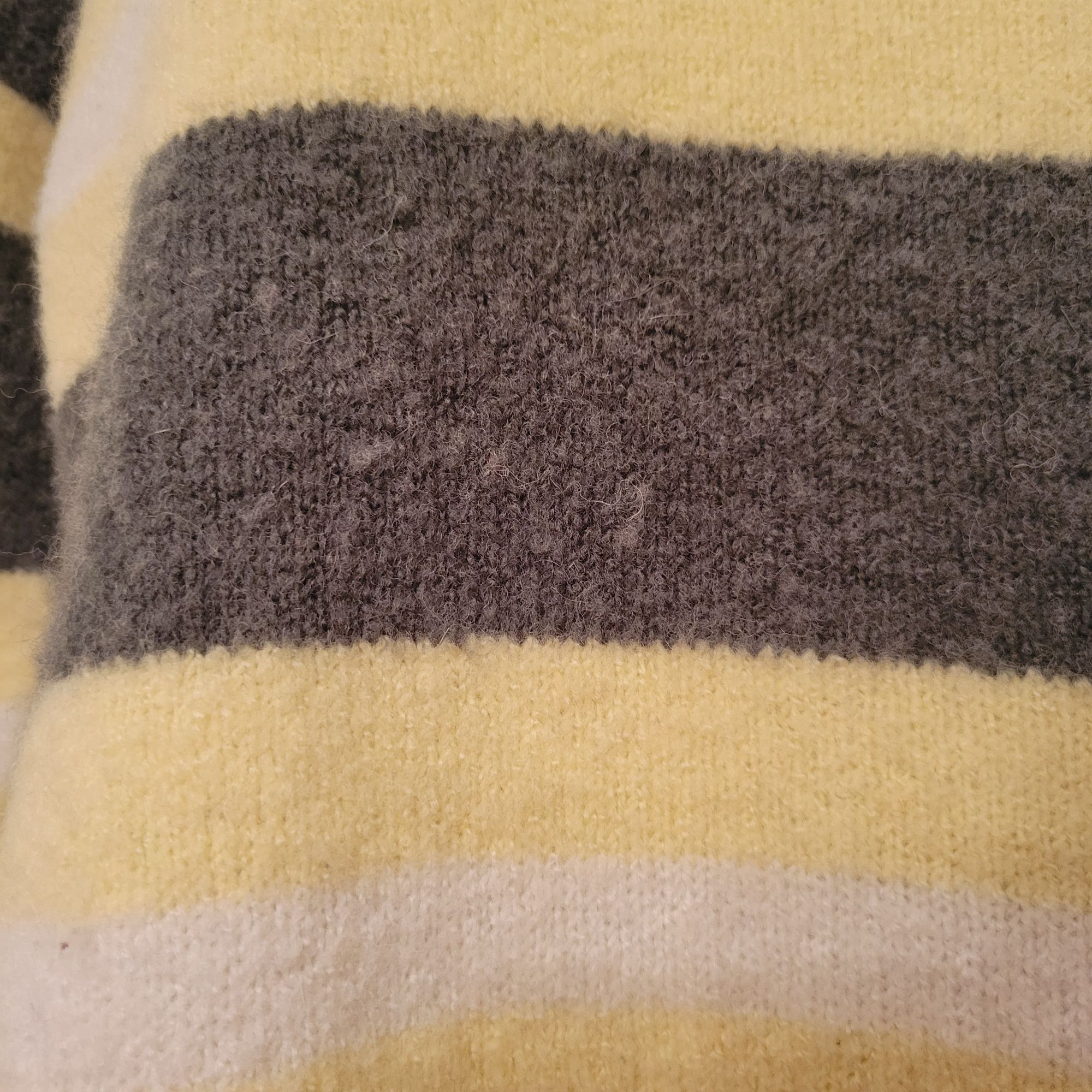 Madewell Madewell Striped Sweater XS Alpaca Wool Yellow Green FULTON Size XS / US 0-2 / IT 36-38 - 6 Thumbnail