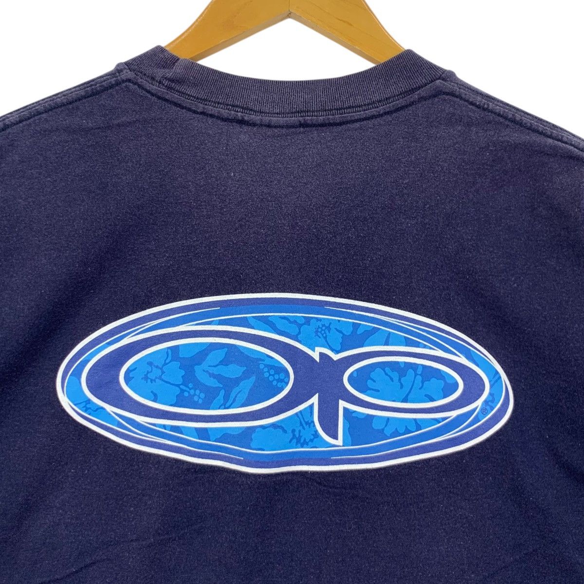 Vintage OP OCEAN PACIFIC Logo Natural Sun Faded Tee Shirt