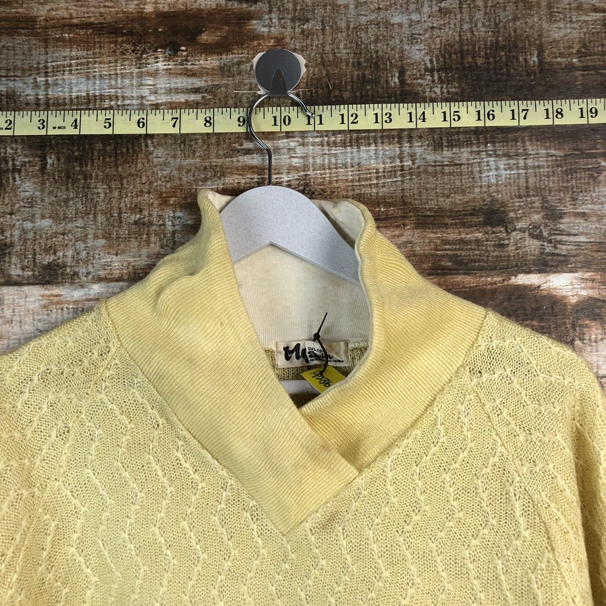 Homespun Knitwear M9 Sister japan vintage Yellow Knitwear #A2360 Size XS / US 0-2 / IT 36-38 - 4 Thumbnail