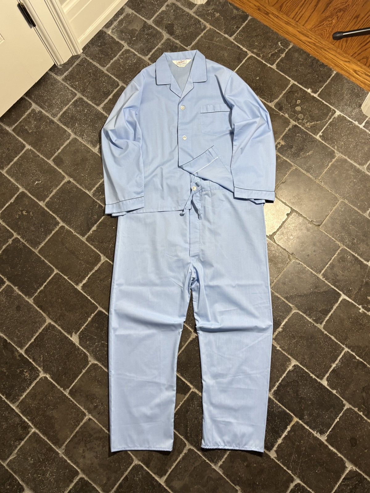 Champion 1970s Champion Pyjamas True Vintage Two Piece Matching PJs Size US 36 / EU 52 - 2 Thumbnail