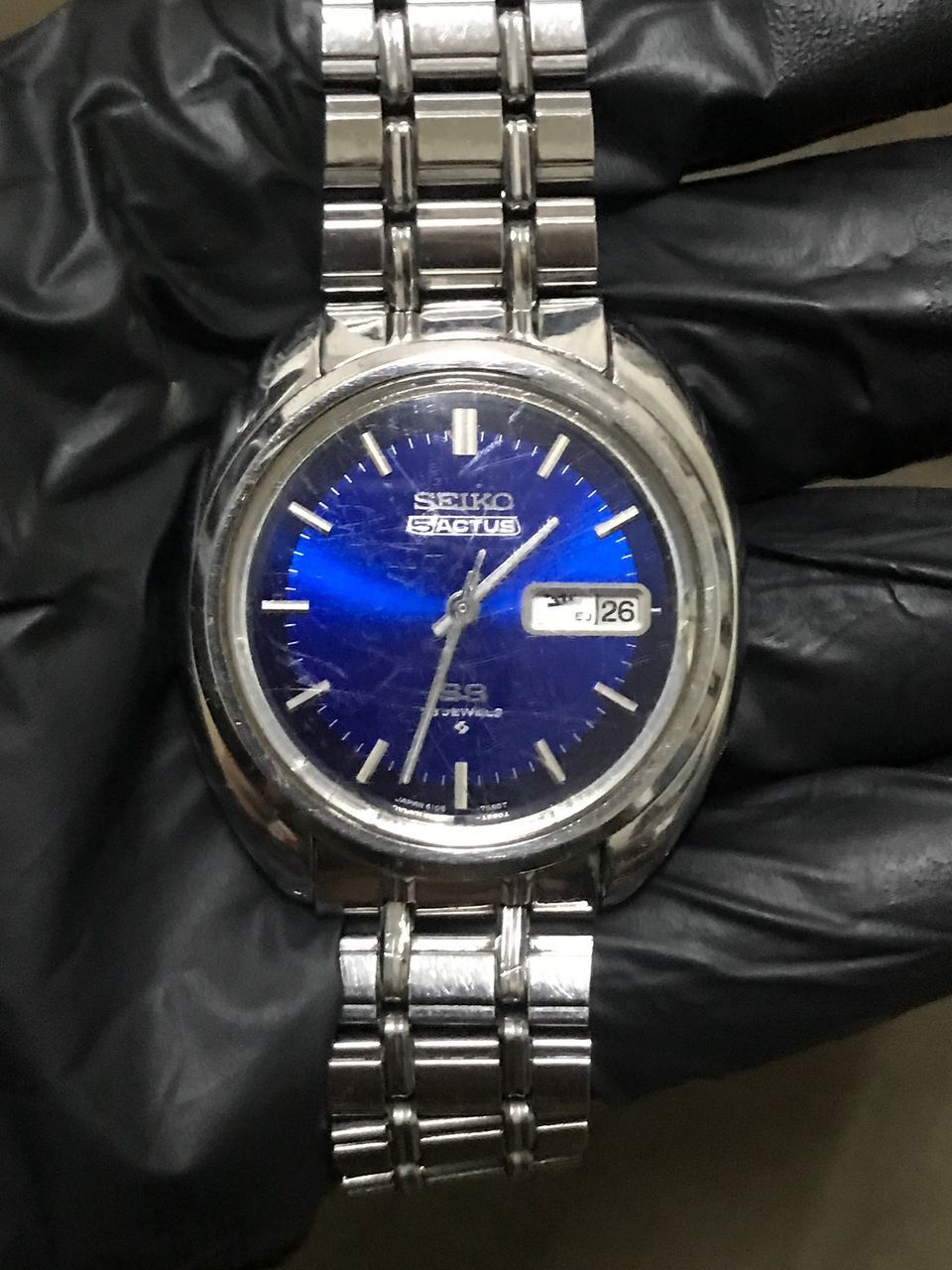Japanese Brand × Seiko × Vintage Vintage 70's Seiko Actus 6106-7470 Automatic Blue Dial Size ONE SIZE - 7 Thumbnail