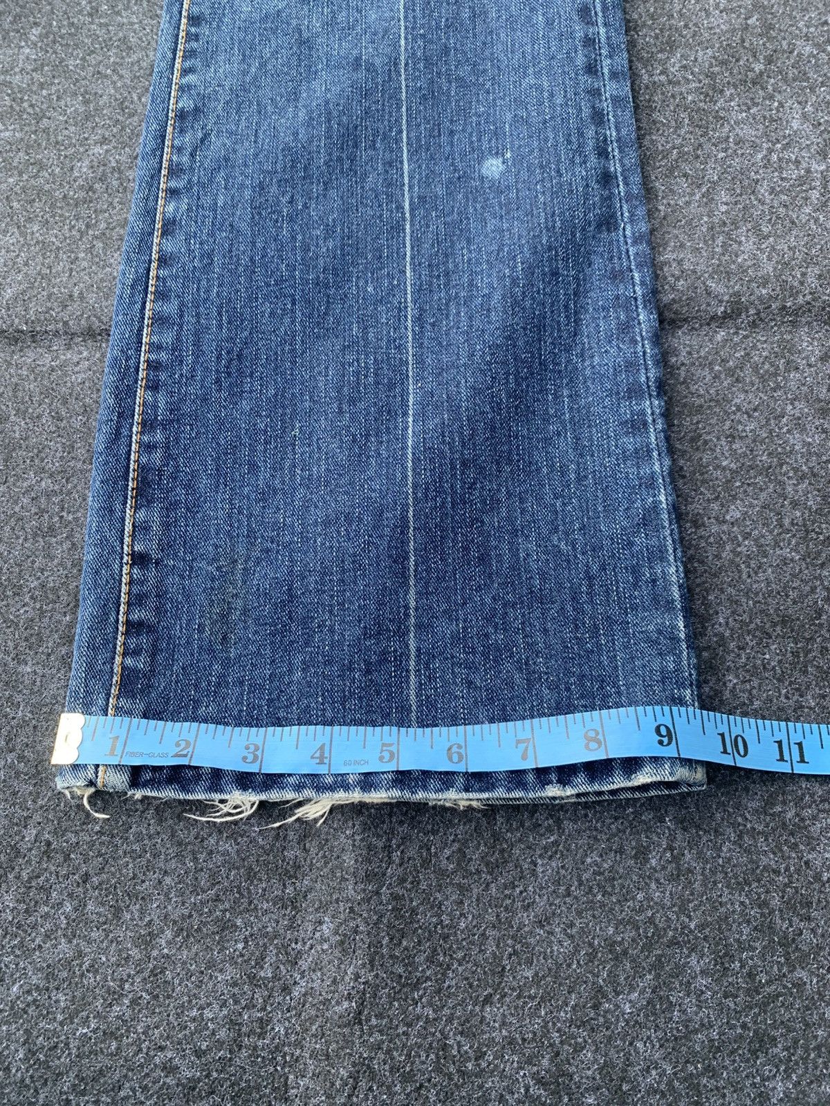 Japanese Brand Flare Oilshock jeans like LgB style. Size US 34 / EU 50 - 6 Thumbnail