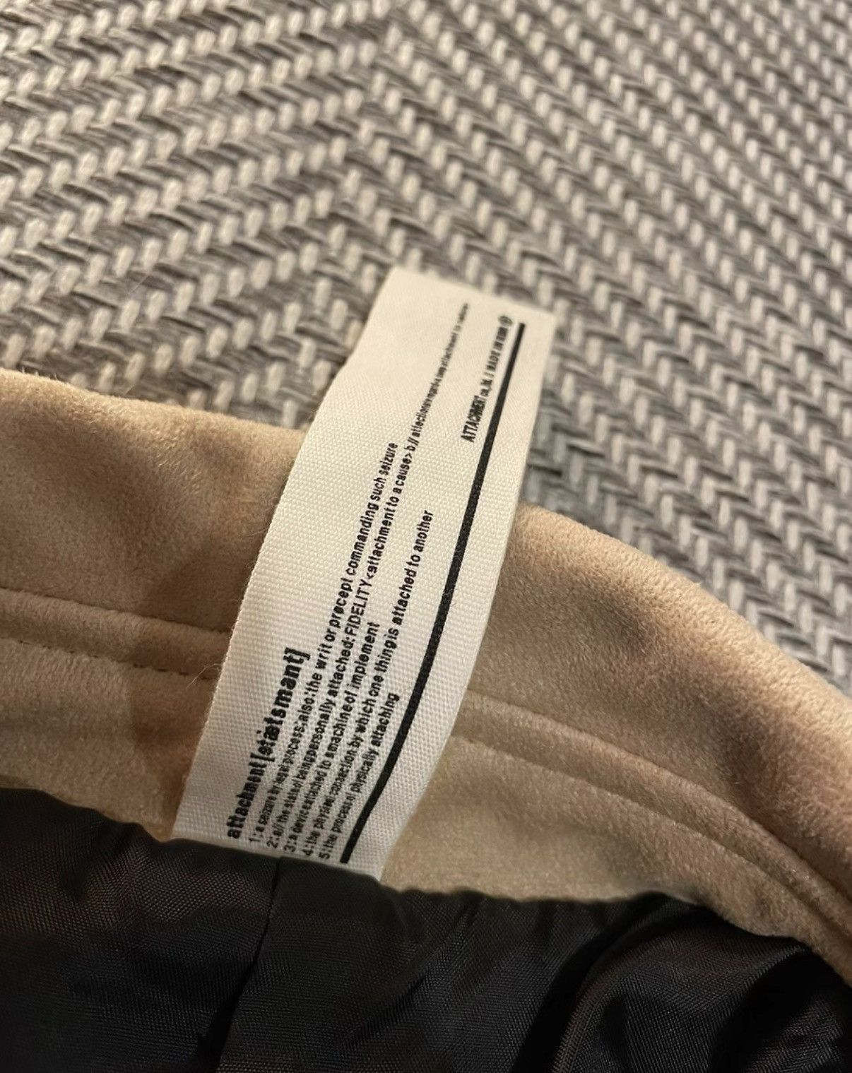 Attachment Attachment Khaki Suede Biker / Riding Jacket K24 Size US L / EU 52-54 / 3 - 6 Thumbnail