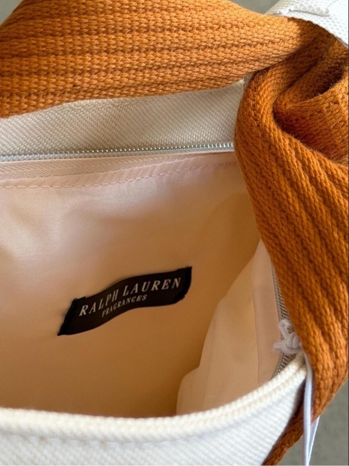 Polo Ralph Lauren Ralph Lauren / Canvas Shopping Tote Bag / Cream Brown Size ONE SIZE - 9 Thumbnail