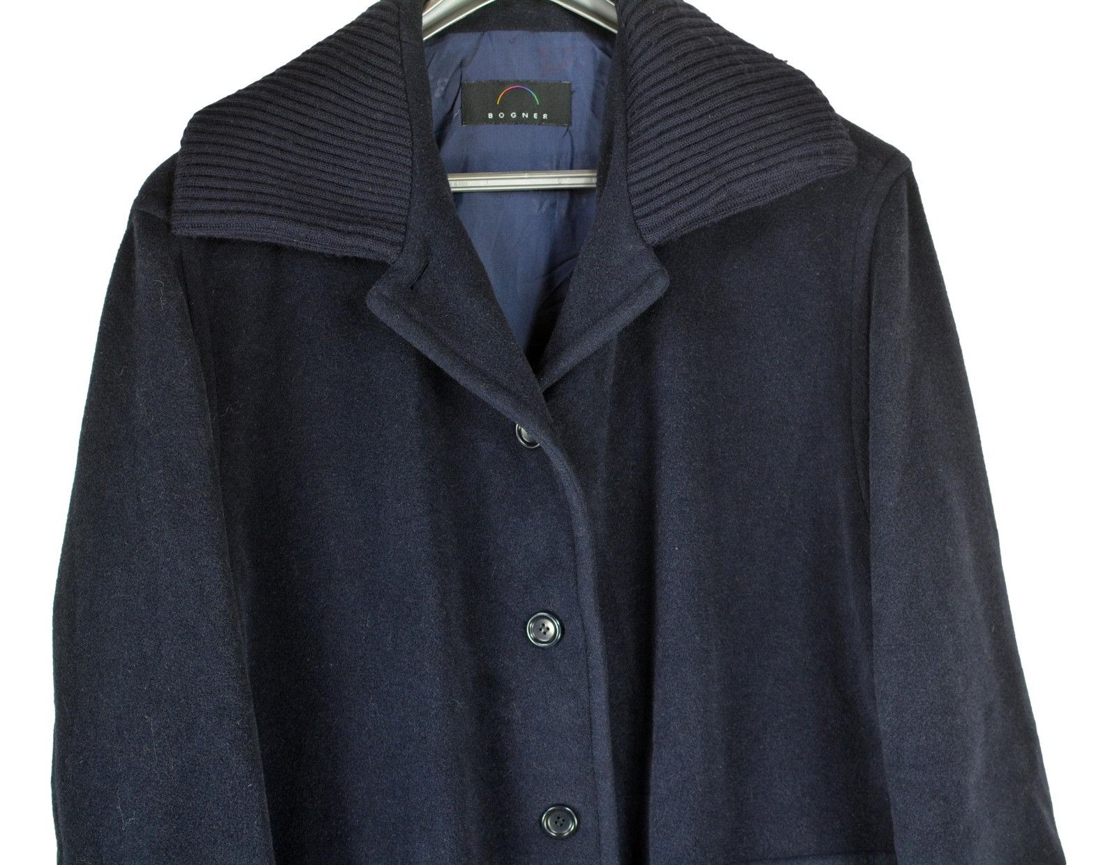 Bogner × Vintage Vintage 80s Bogner Dark Blue Women's Coat oversized L XL XXL Size XL / US 12-14 / IT 48-50 - 3 Thumbnail