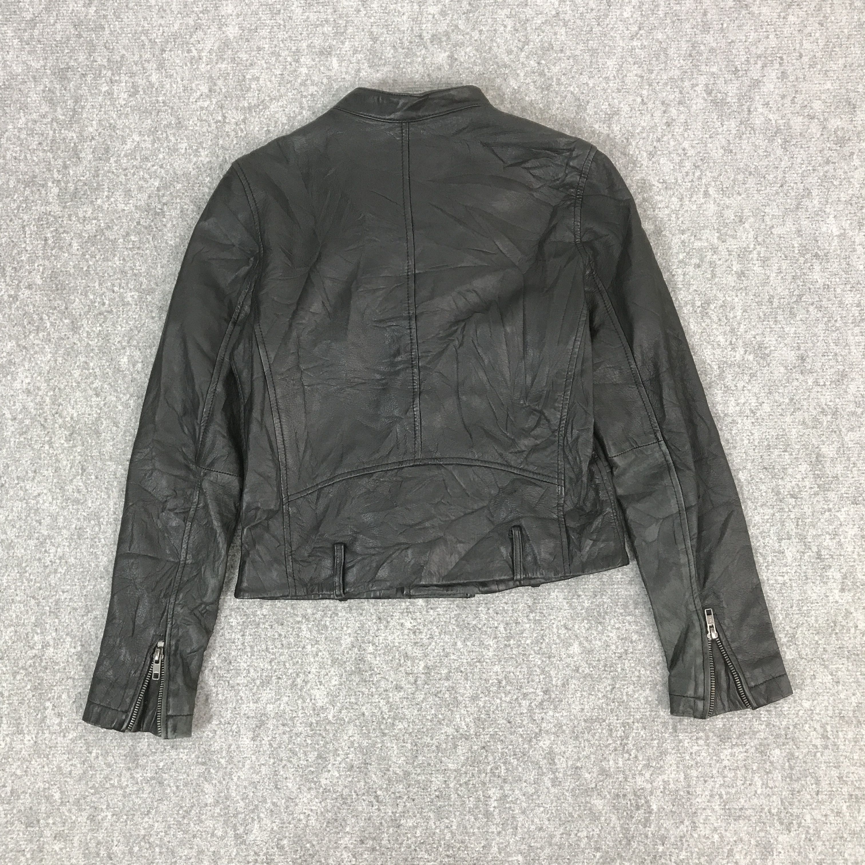 14th Addiction × If Six Was Nine × Japanese Brand COEN JAPAN DESIGN DOUBLE COLLAR LEATHER JACKET Size US XS / EU 42 / 0 - 2 Thumbnail