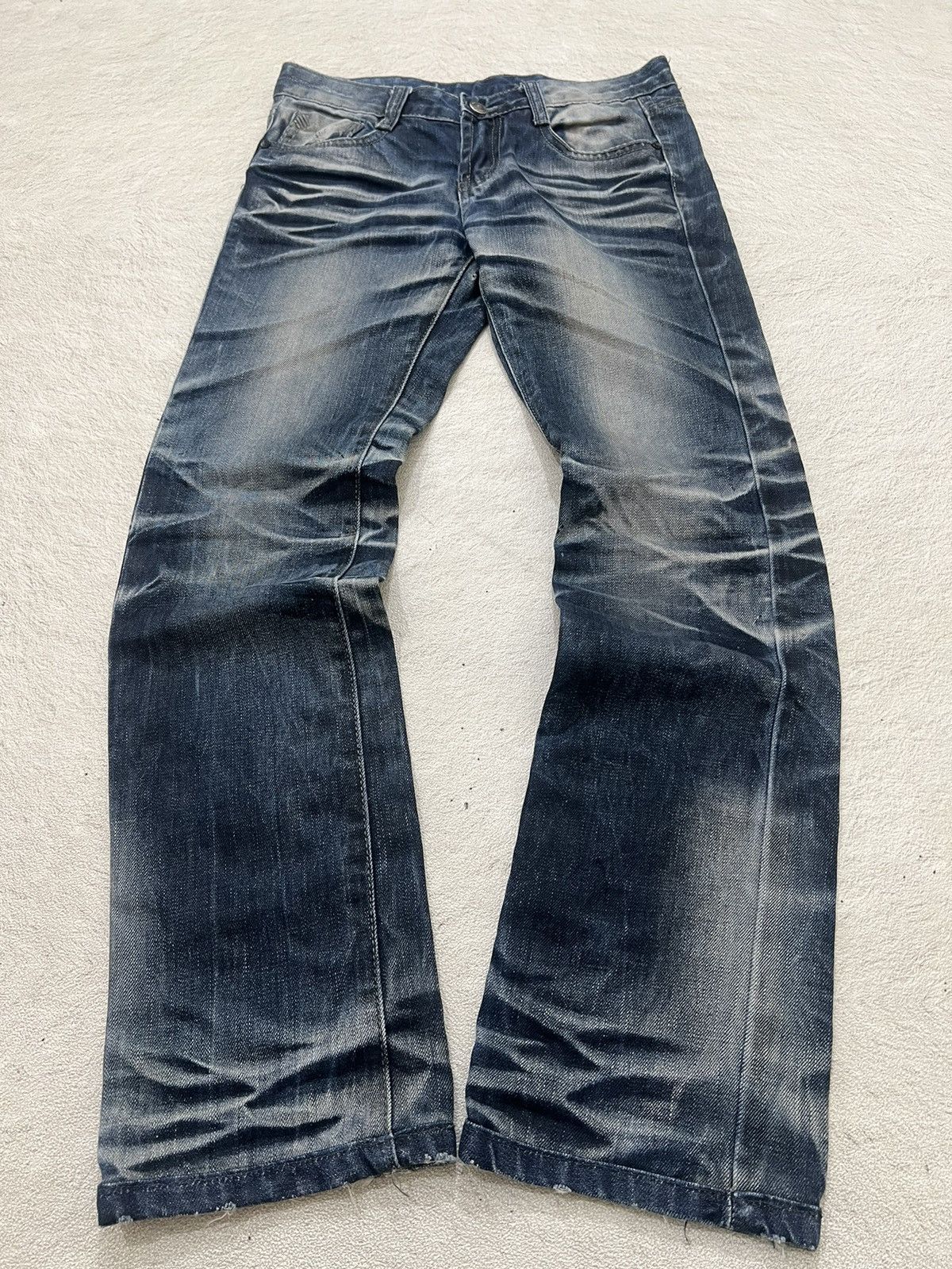 Hysteric Glamour × Undercover 2000s Japanese Tornado Ppfm Vkei Flare Jeans y2k Lgb Ifsix Size US 27 - 1 Thumbnail