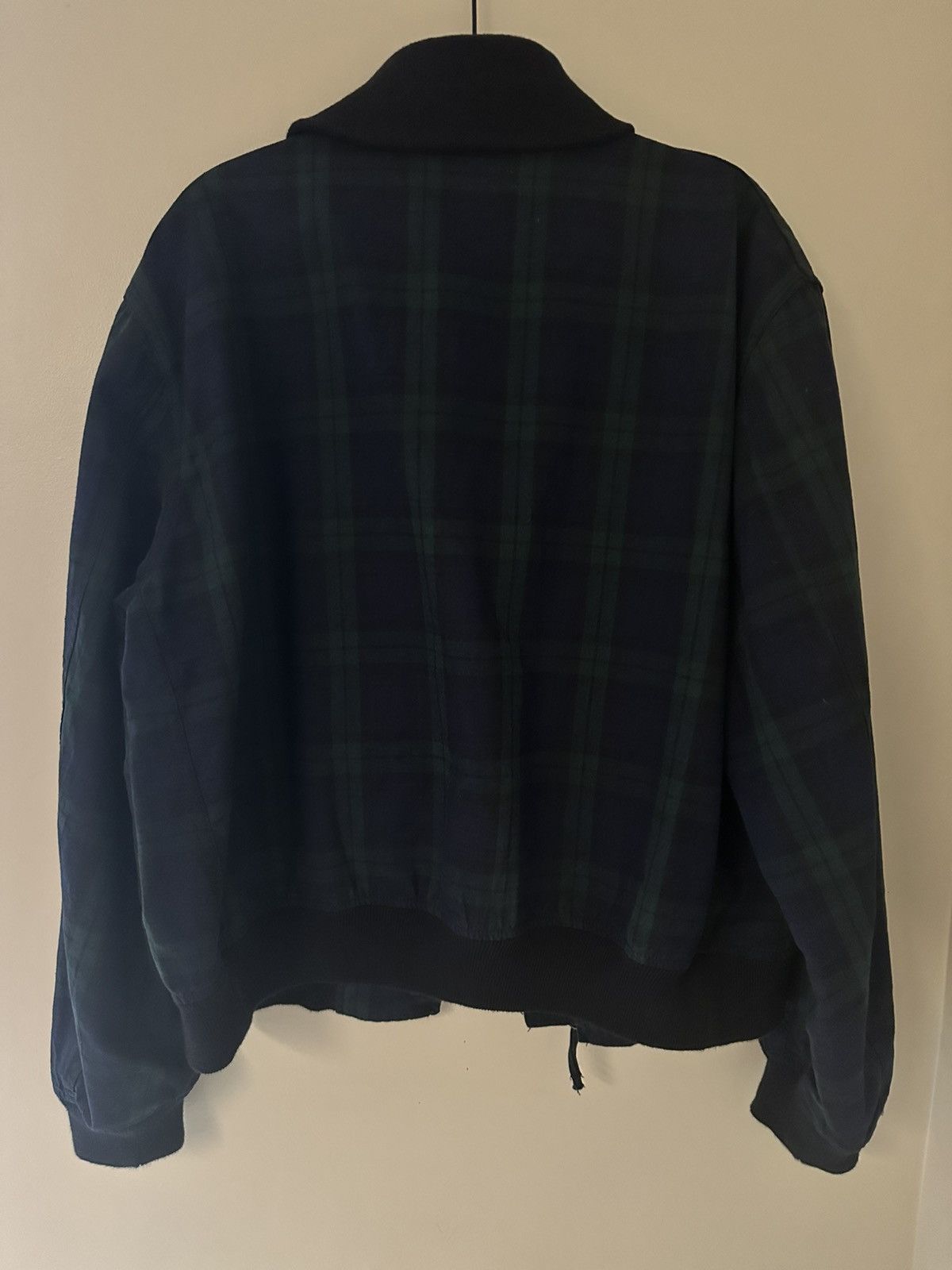 Engineered Garments Navy Check Bomber Jacket Size US S / EU 44-46 / 1 - 3 Thumbnail