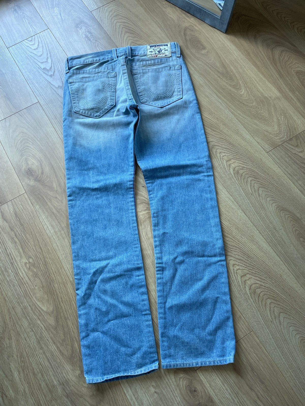 True Religion × Vintage Vintage True Religion Slim Faded Denim Jeans USA Y2K Style Size US 32 / EU 48 - 1 Thumbnail