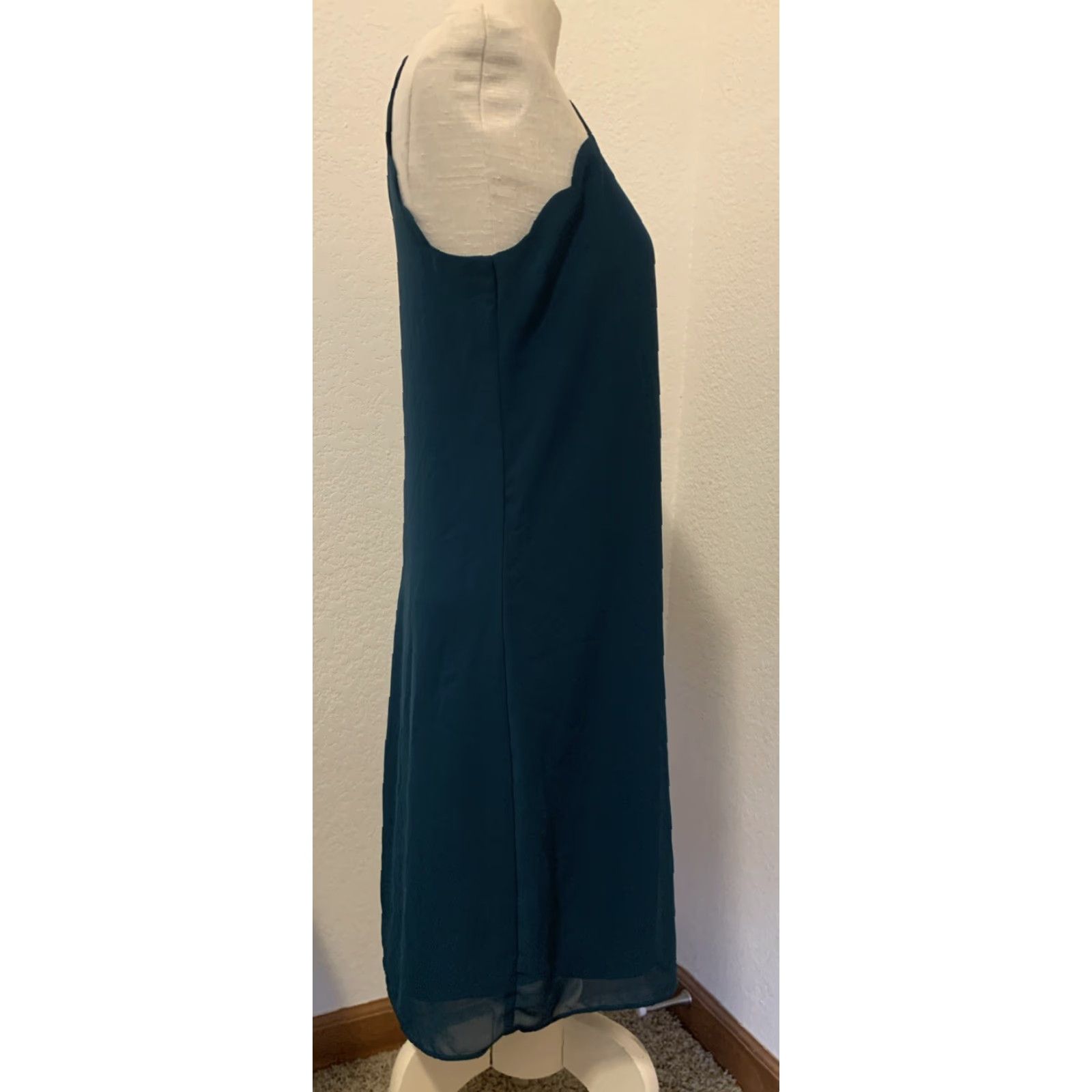 Vintage NWT A. Byer Jrs. Med Tank Dress dark teal lined Sheer Tank Dress Juniors M Womens Size M / US 6-8 / IT 42-44 - 6 Thumbnail