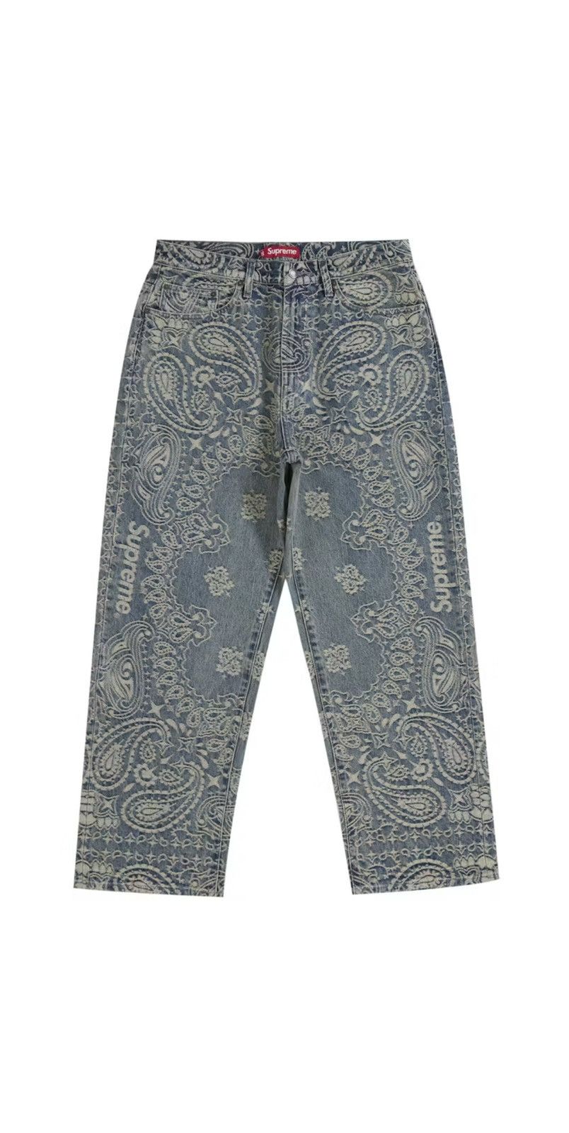 Supreme Supreme Trademark Jacquard Baggy Jeans | Grailed