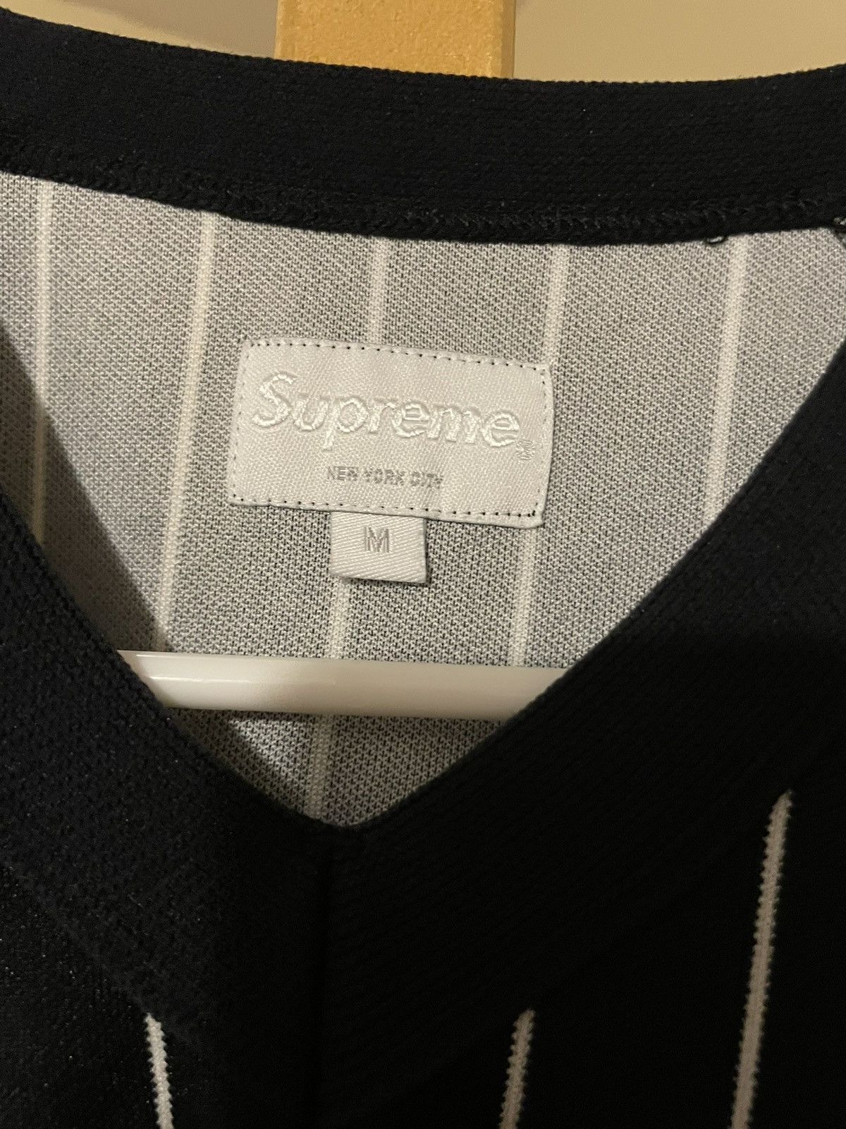 Other Supreme ad black striped jersey Size US M / EU 48-50 / 2 - 3 Thumbnail