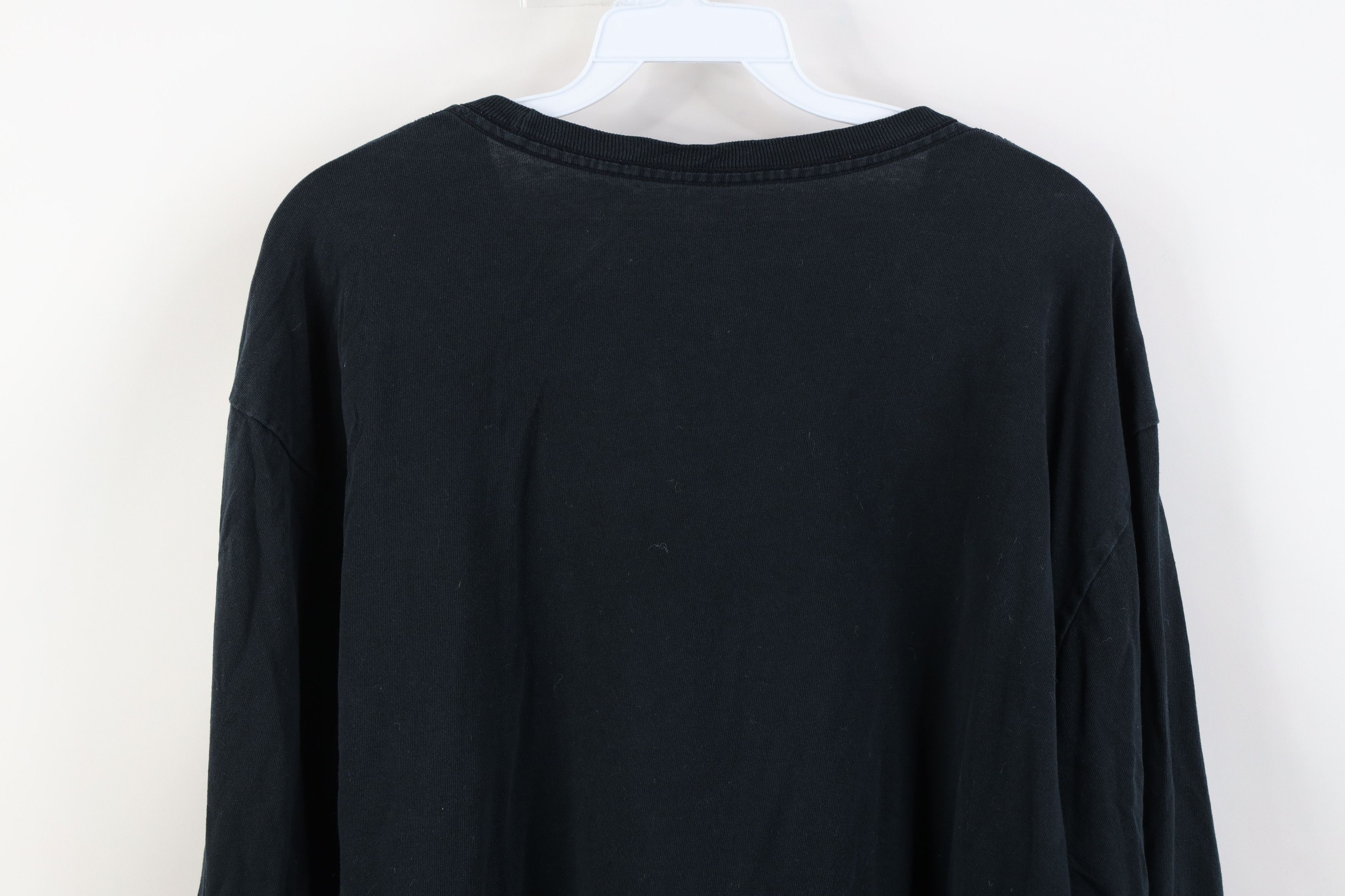 Reebok Vintage Y2K Reebok Spell Out Long Sleeve T-Shirt Black Size US L / EU 52-54 / 3 - 14 Thumbnail