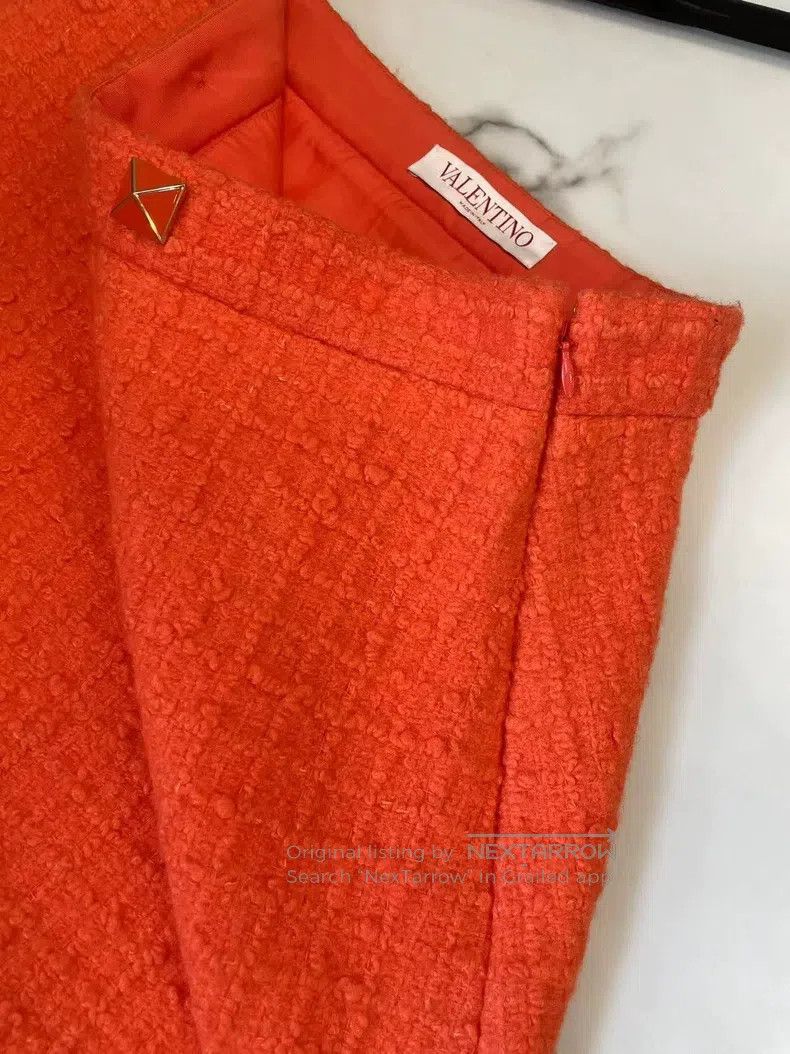 Valentino Valentino A small fragrant orange skirt Size L / US 10 / IT 46 - 3 Thumbnail