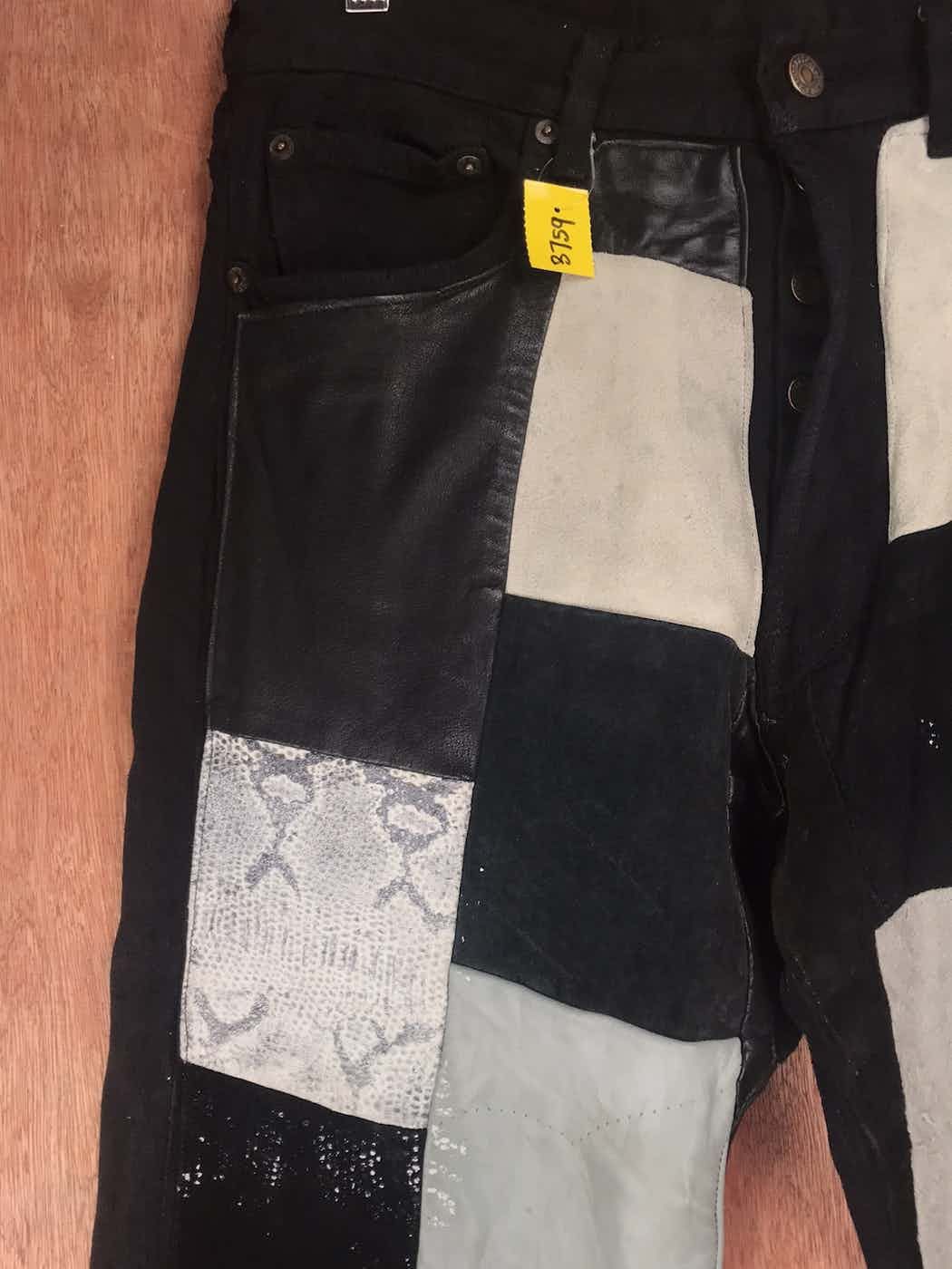 Levi's DLL Hippie Levis Black patchwork vintage Denim Pants #A2616 Size US 32 / EU 48 - 11 Thumbnail