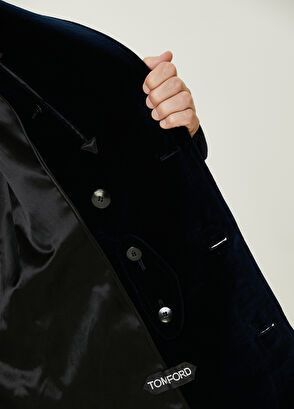 Tom Ford o1w1db10225 OPR003 Double-breasted Wool Coat in Navy Blue Size US XXL / EU 58 / 5 - 8 Thumbnail