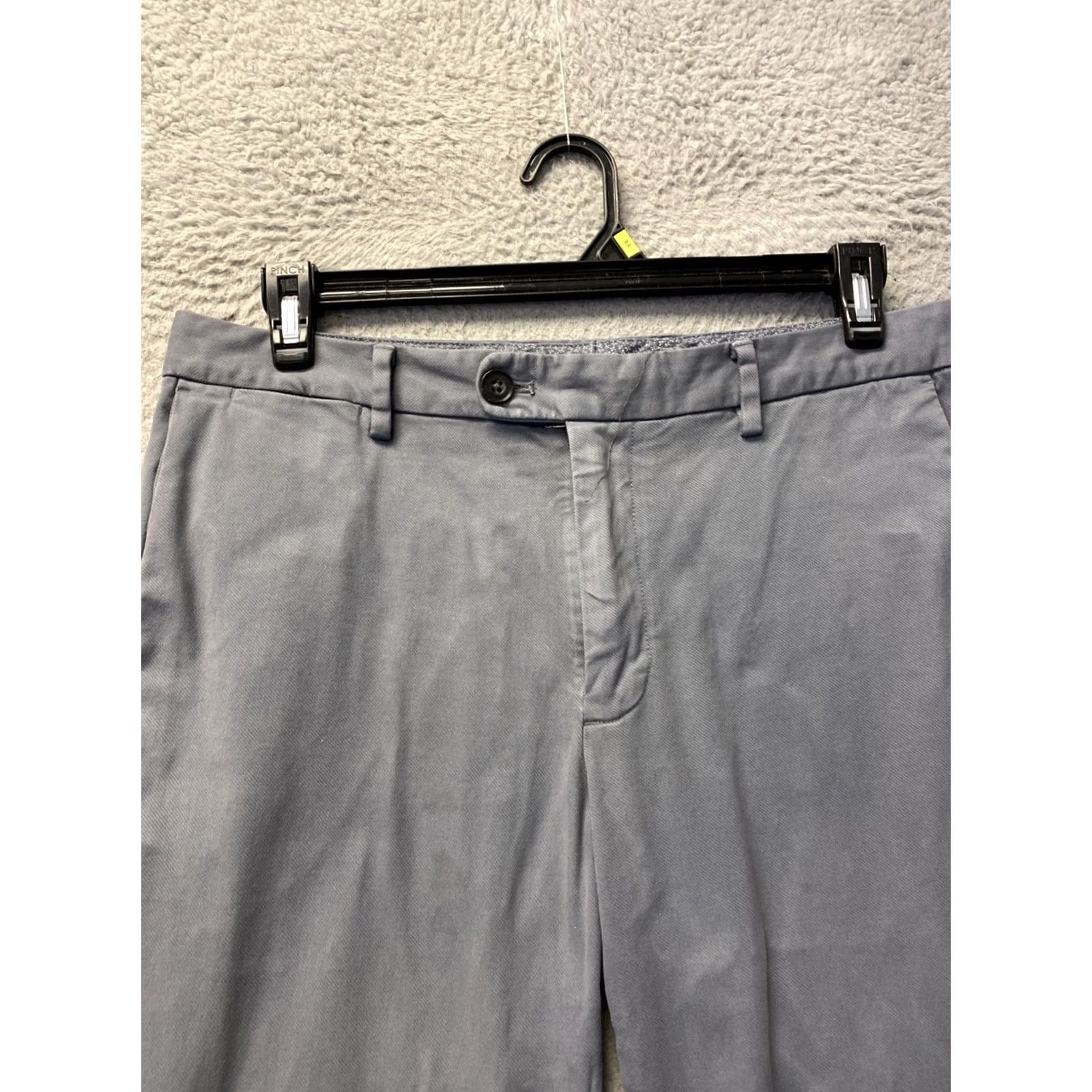 Bonobos Bonobos Chino Pants Men's 34x28 Gray Slim Flat Front Regular Inseam 28 Style: Chino Size US 34 / EU 50 - 2 Thumbnail