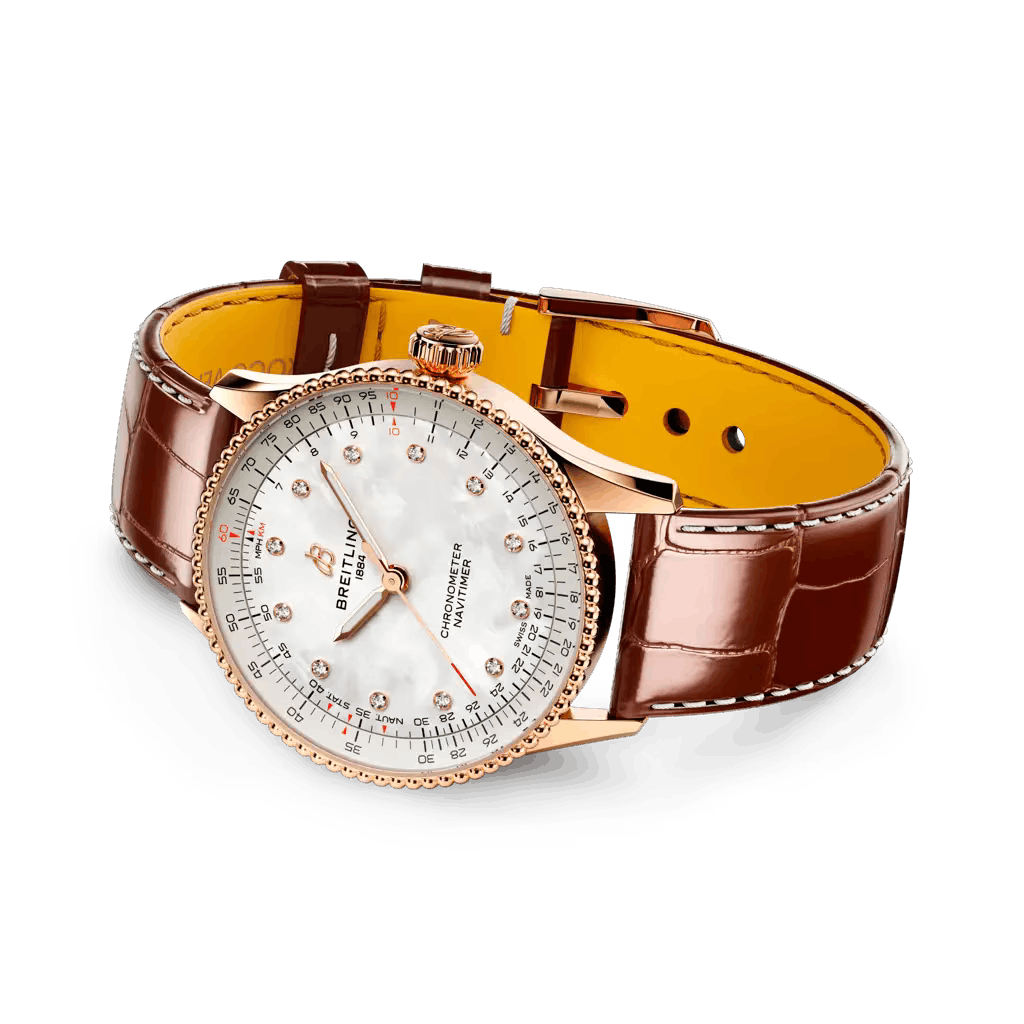 Breitling o1mt1gz0125 Size: OS / Navitimer 35 Watch in Brown & Gold Size ONE SIZE - 3 Thumbnail