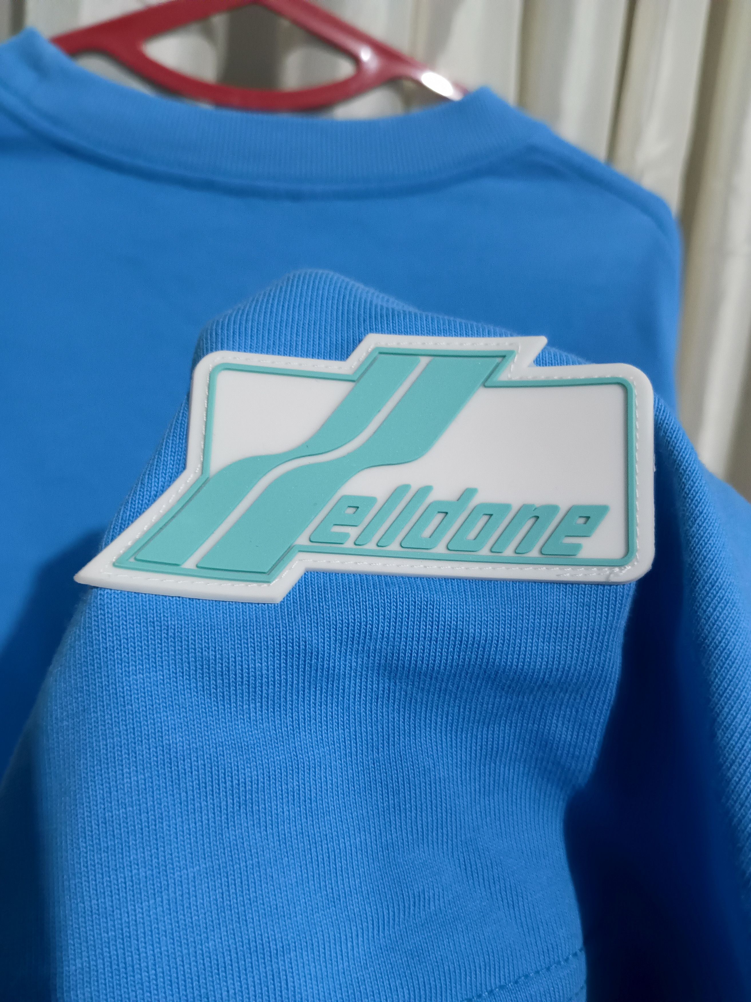WE11DONE We11done Blue "WordArt" Multi-Logo Long Sleeve Size US L / EU 52-54 / 3 - 9 Thumbnail