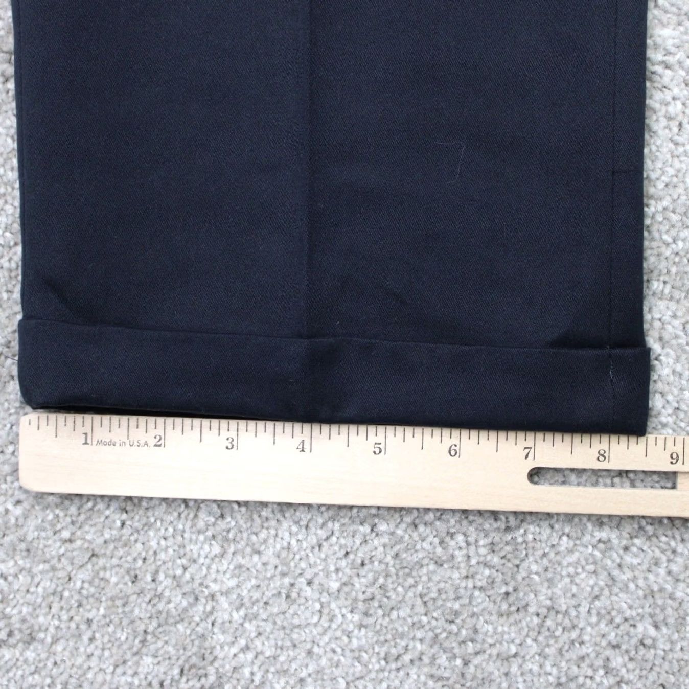 Croft & Barrow Croft & Barrow Pants Mens 33x30 Blue White Pleated Dress Pants Wrinkle Resistant Classic Slit Pocket Button Machine Washable 100% Polyester NWT Linen? Size US 33 - 4 Thumbnail