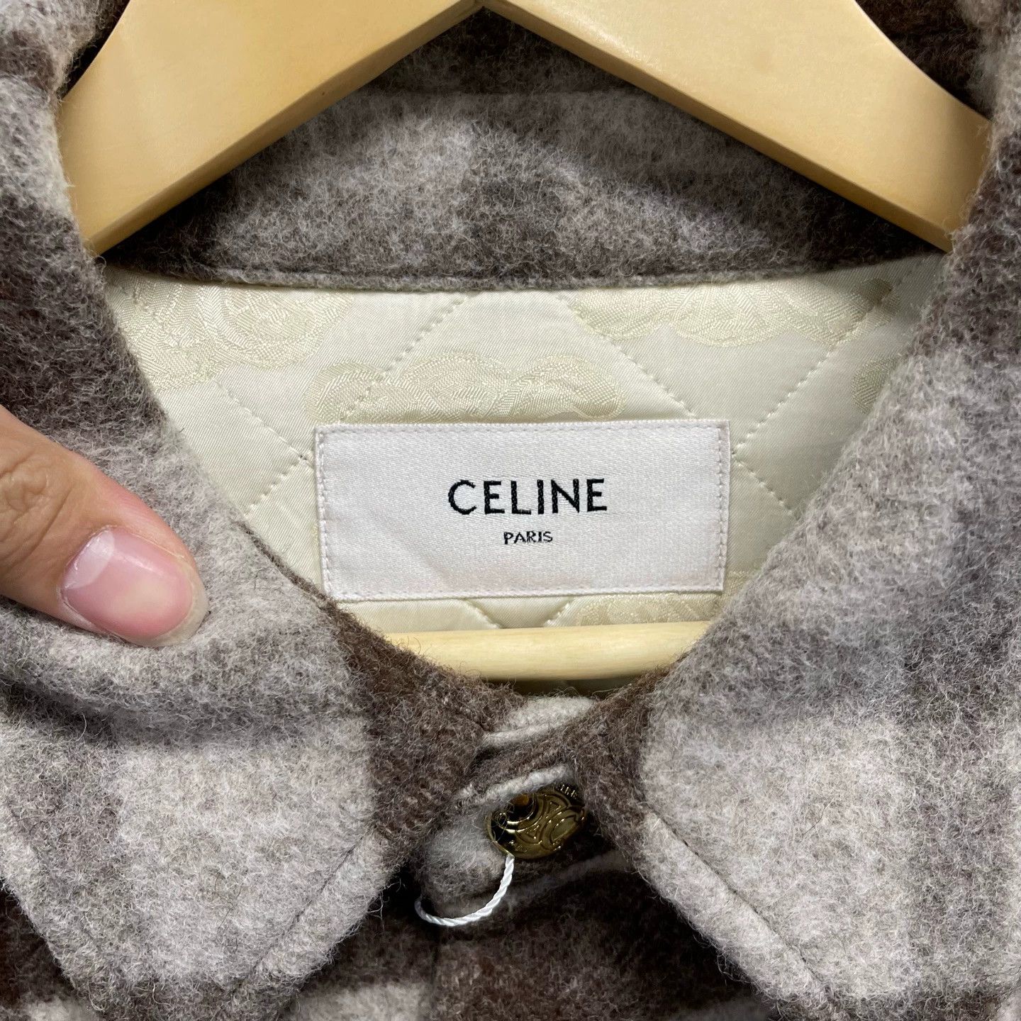 Celine Celine Triomphe Lining All-Over Check SB Blazer 38 Size S / US 4 / IT 40 - 3 Thumbnail