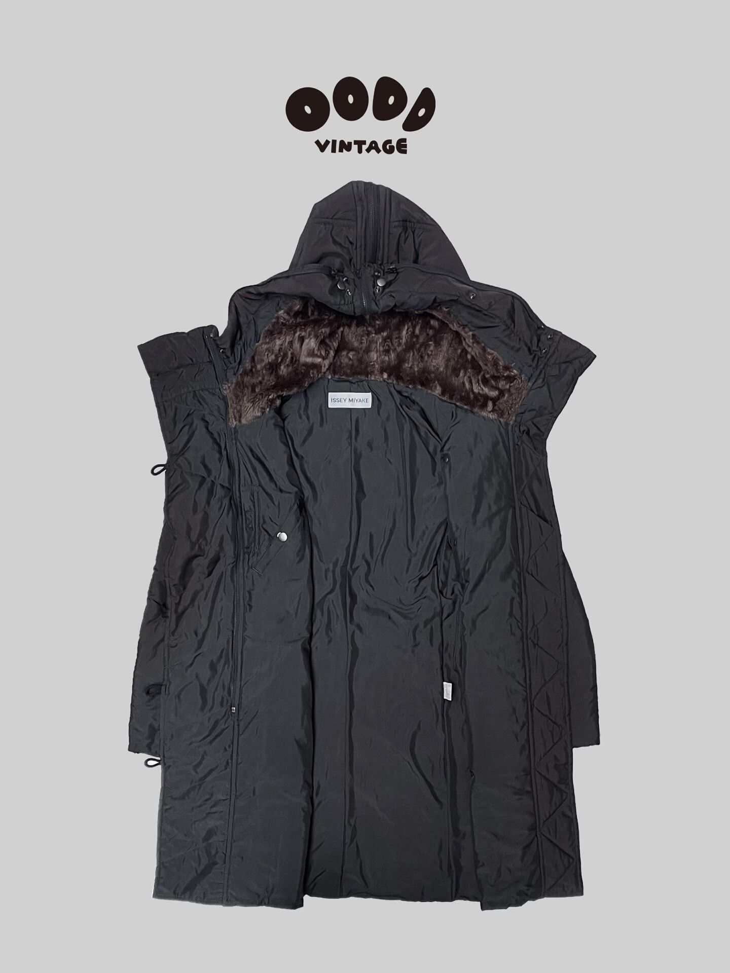 Issey Miyake Issey Miyake Black Fur Hooded Parka Size M / US 6-8 / IT 42-44 - 1 Thumbnail
