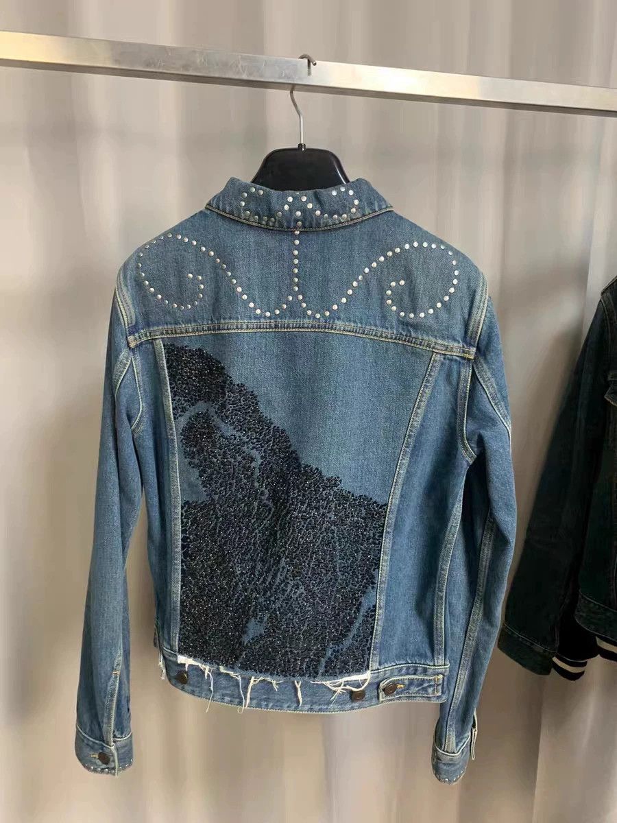 Saint Laurent Paris Saint Laurent Paris SS16 Denim Studded Crystal