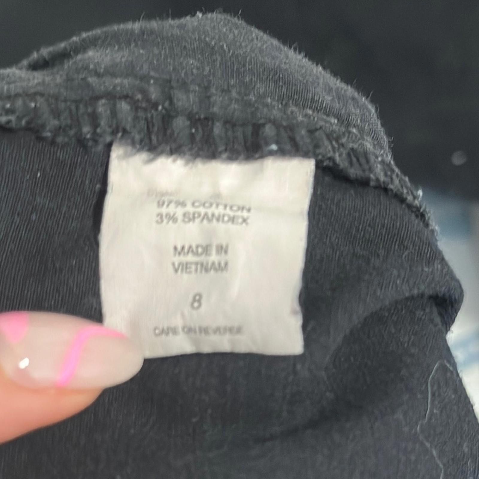 Designer New York & Company Black Jean Shorts Versatile Design Size 30" / US 8 / IT 44 - 4 Thumbnail