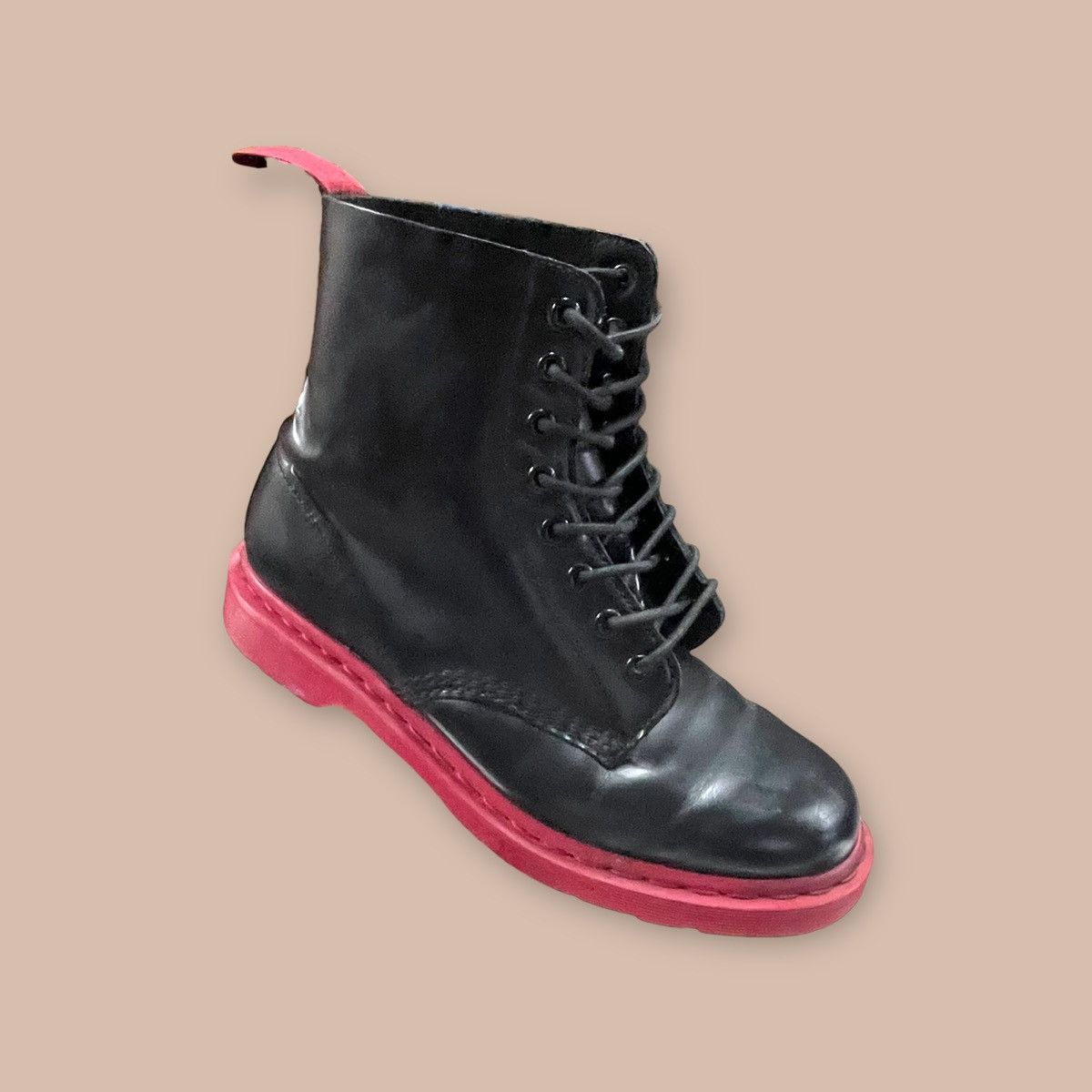 Dr. Martens Dr. Martens® 1460 8 eyelets Black and Red Boots Size US 10 / EU 43 - 13 Thumbnail