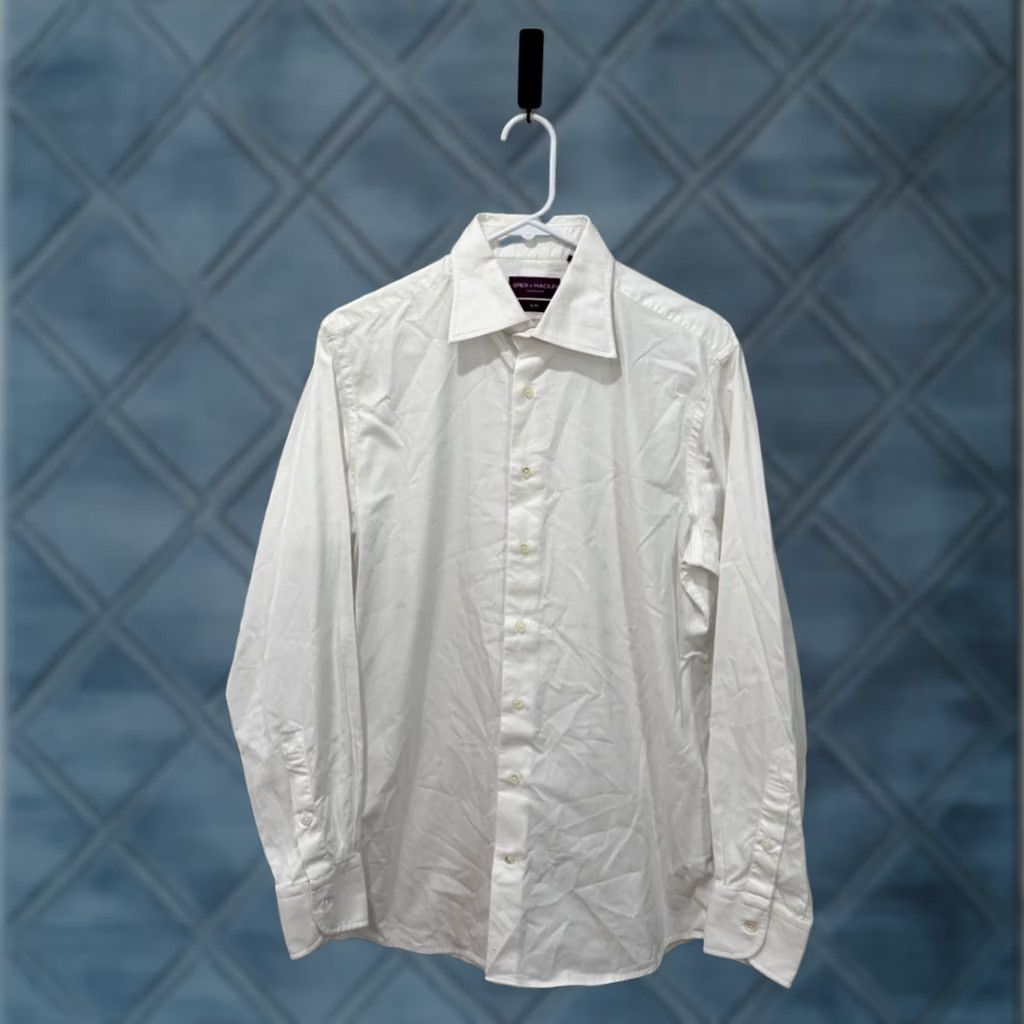 Vintage Spier Mackay Classic Oxford Button Down Shirt White 15.5/34 Mens Dress Shirt Regular Long Sleeve Cotton Button-Down Vintage: No Size 42R - 1 Thumbnail