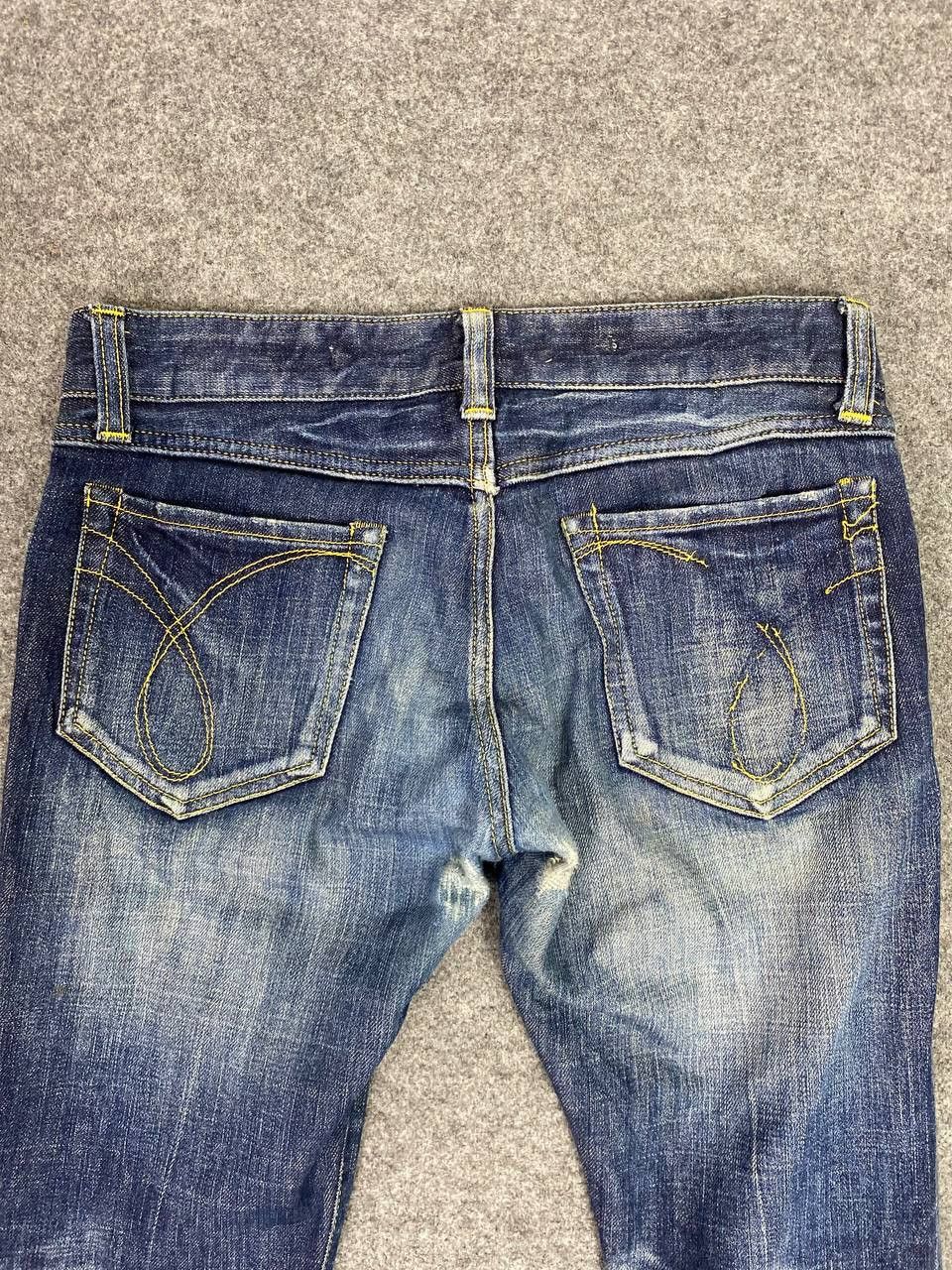 Japanese Brand rico jeans riri zipper distressed rework bondage denim Size 32" / US 10 / IT 46 - 3 Thumbnail