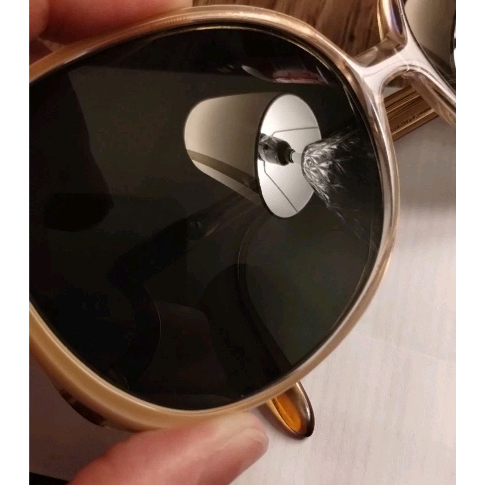 Vintage Vintage Luxottica Sunglass Frames 1303 - Parfait Peach Size ONE SIZE - 13 Thumbnail