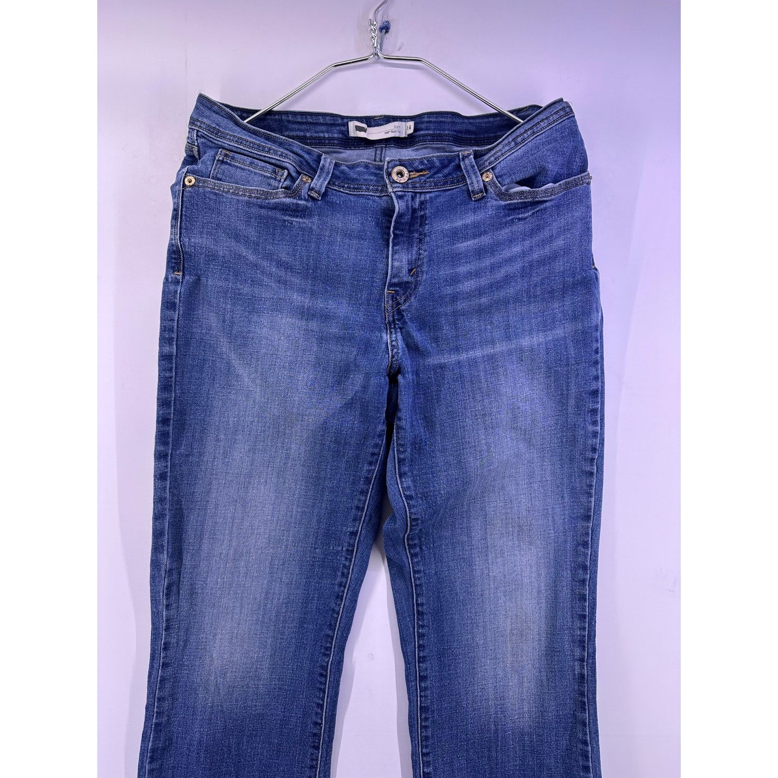 Levi's Vintage 2004 529 Levi’s Batwing Blue Jeans BootCut Size 14 Size 36" / US 14 / IT 50 - 3 Thumbnail