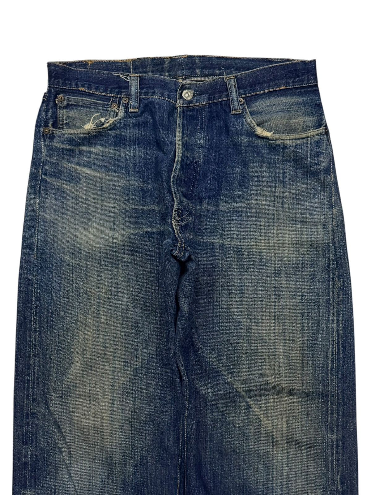 Sugar Cane Vintage 00s Sugar Canes & Co Japan Selvedge Denim Jeans W32 Size US 32 / EU 48 - 4 Thumbnail