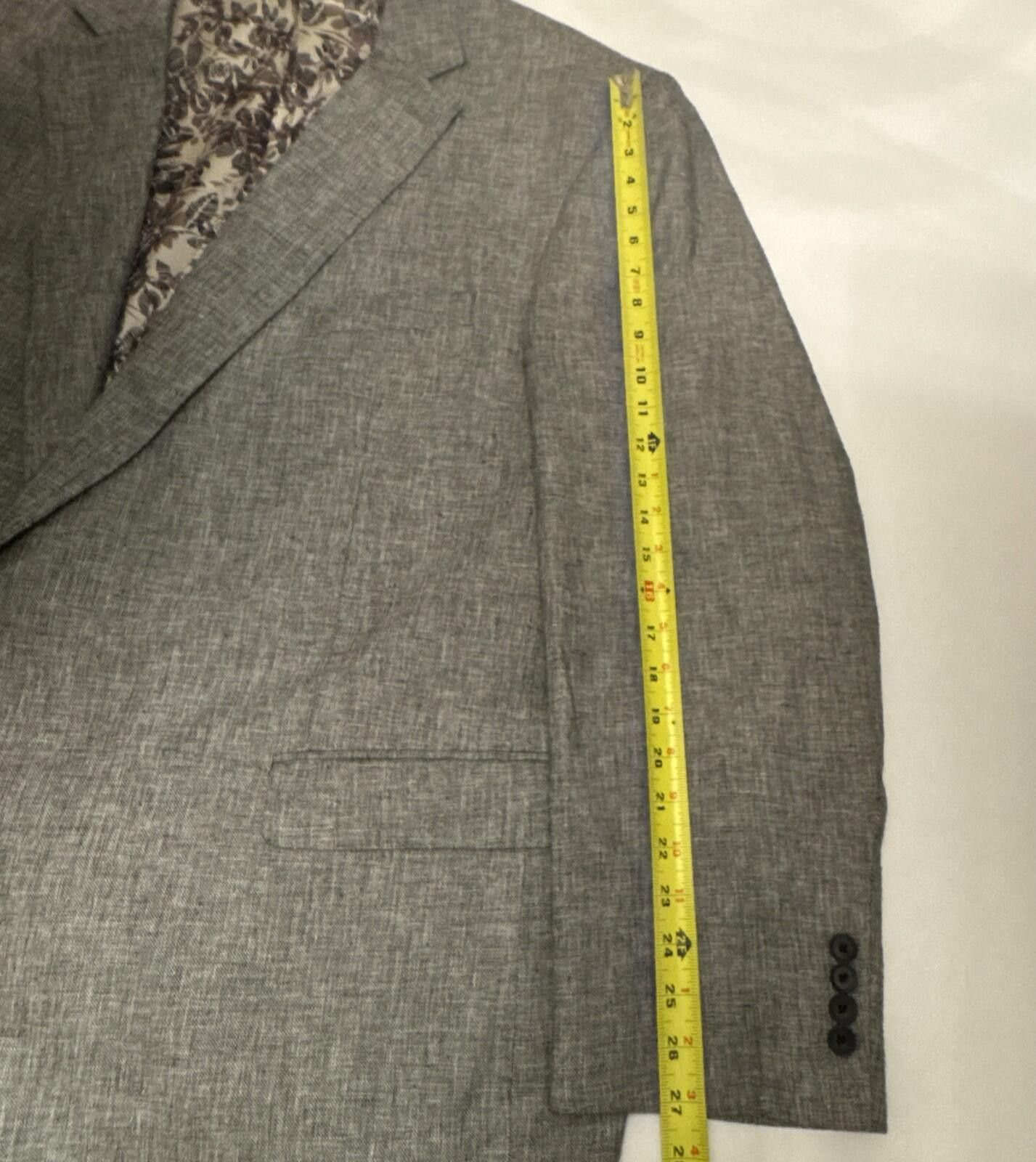 Other Oak Hill Linen Blend Blazer 2 Button Floral Lined 4XLT 58/60 Size 54R - 5 Thumbnail