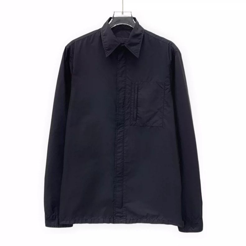 Prada Prada Size 38 Black pocket lapel long-sleeved jacket Size US S / EU 44-46 / 1 - 1 Thumbnail