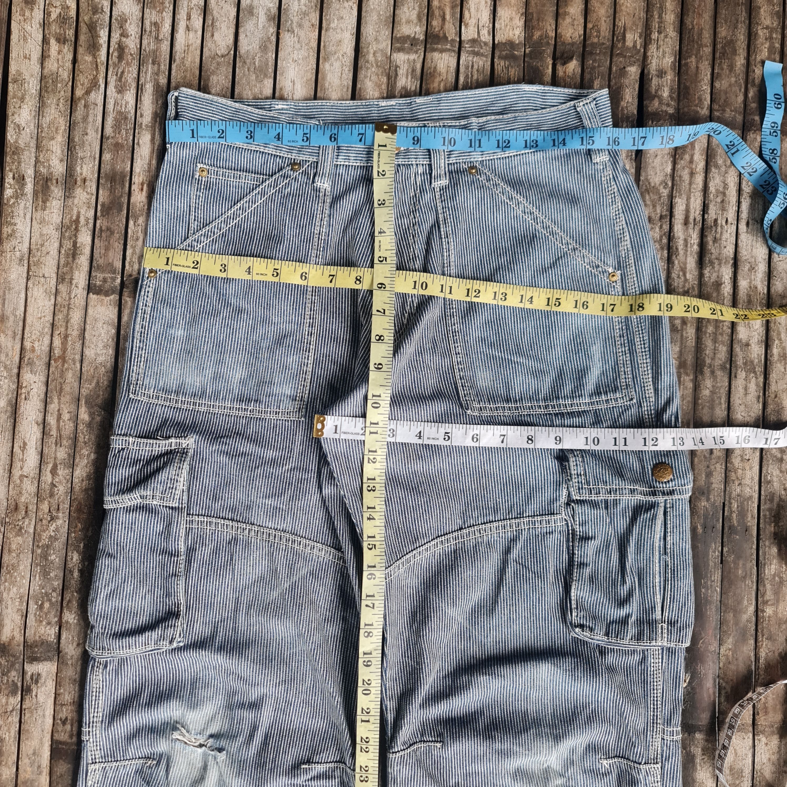 Vintage Vintage Hickory Dogman Baggy Pant j0002 Size US 32 / EU 48 - 9 Thumbnail