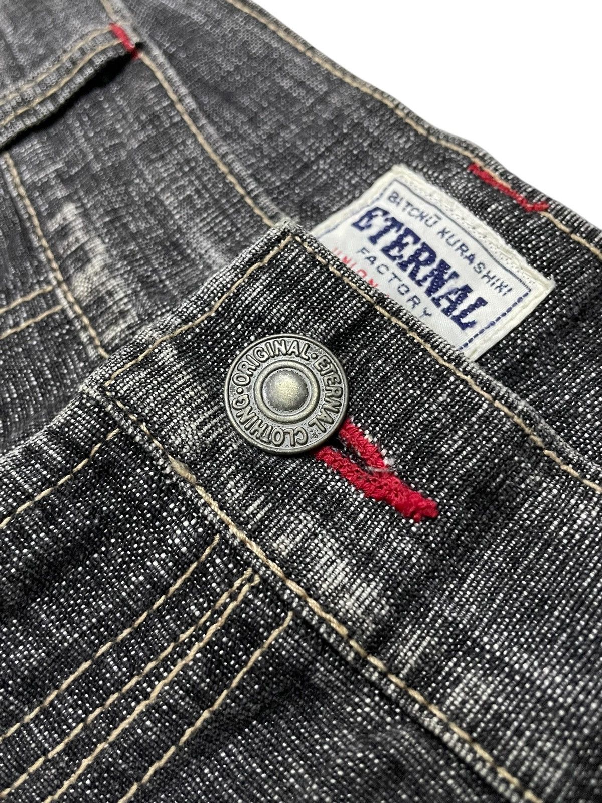 Eternal × Japanese Brand × Le Grande Bleu (L.G.B.) Eternal Bitchu Kurashiki Paneling Stone Wash Denim Jeans Size US 29 - 12 Thumbnail