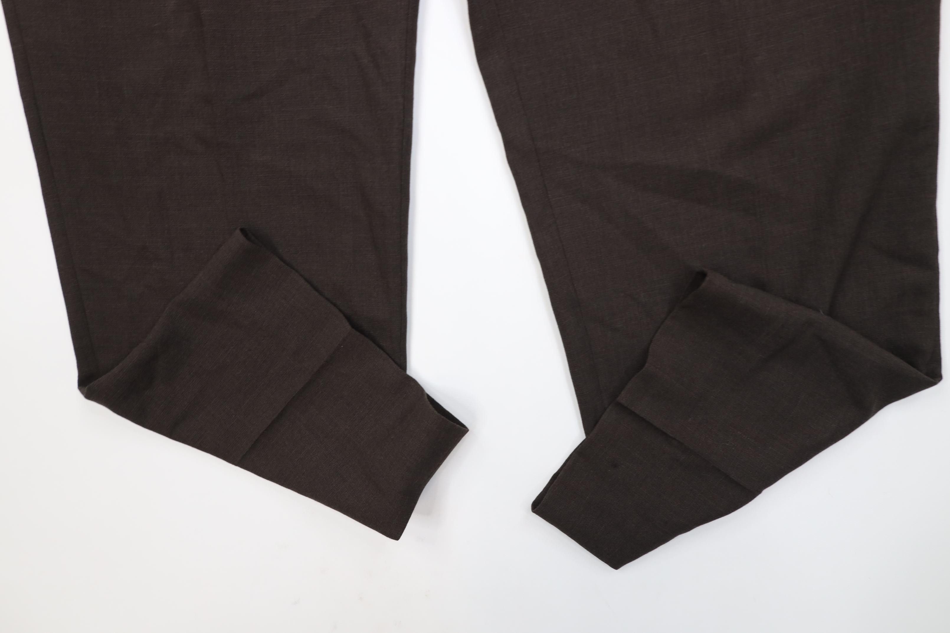 Vintage Vintage 90s Streetwear Pleated Wide Leg Chino Pants Brown Size US 38 / EU 54 - 5 Thumbnail