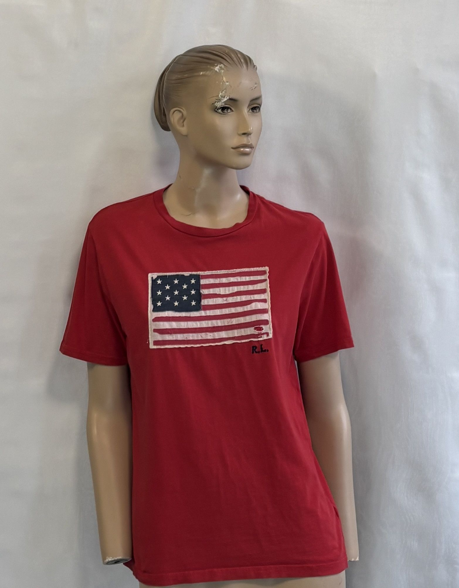 Polo Ralph Lauren Polo Ralph Lauren Flag Red T-Shirt size. L Size L / US 10 / IT 46 - 1 Thumbnail