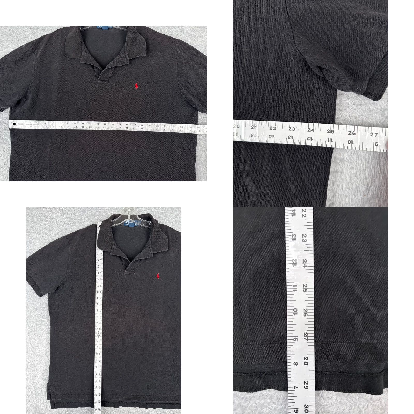 Ralph Lauren VINTAGE Polo Ralph Lauren Polo Shirt Adult 2XL Black 100% Cotton Jersey Shirt Mens Size US XXL / EU 58 / 5 - 8 Thumbnail